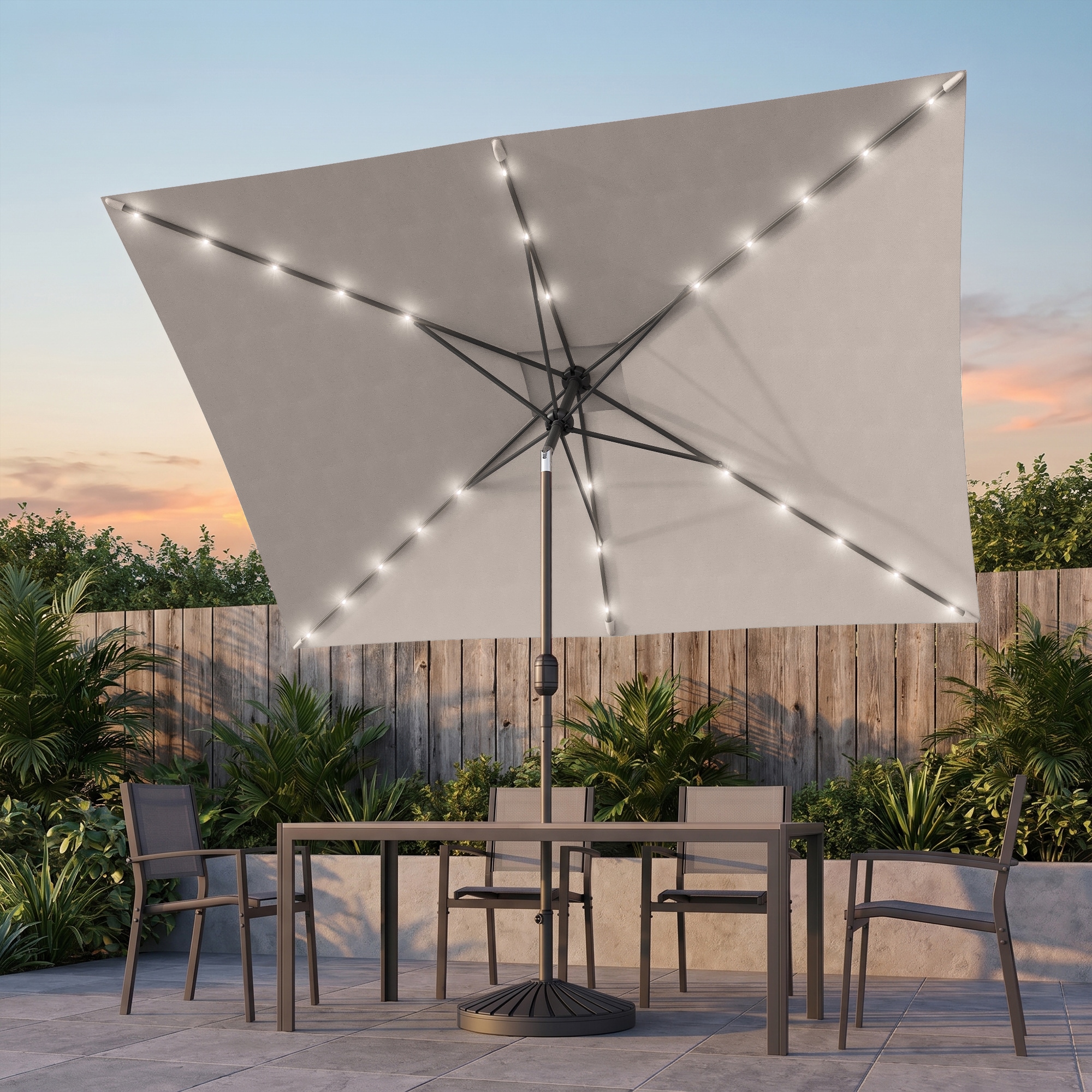 charcoal grey patio umbrella PURPLE LEAF Offset Cantilever Patio Umbrella with Charcoal Metal Frame,  Vented Canopy for Yard Garden