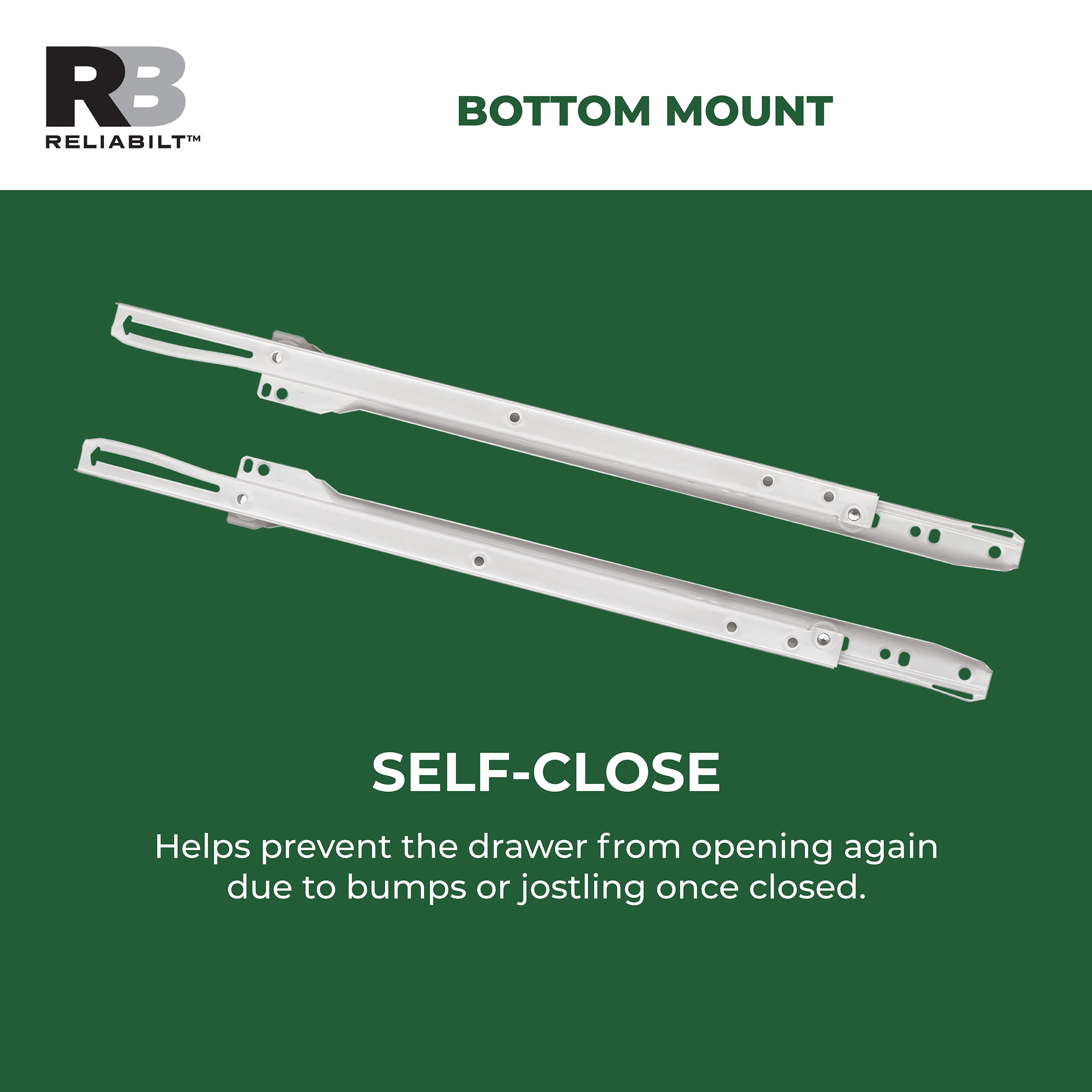 RELIABILT 16in 3/4 Extension Selfclosing Bottom Mount European 50lb