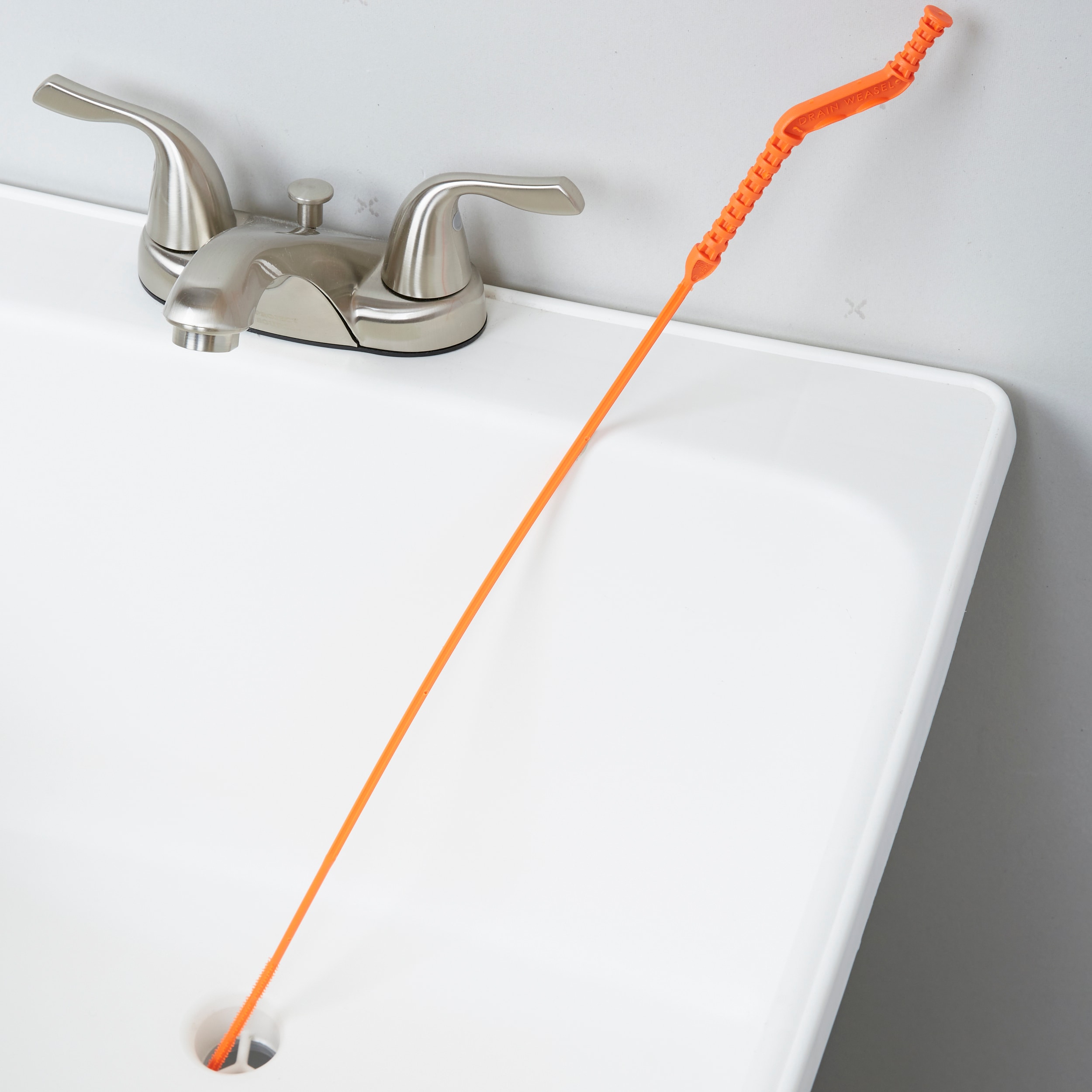 FlexiSnake Drain Weasel Refill - Sink Snake Hair Clog Remover Tool, Sink,  Pipe, Bathroom, Bathtub Drain Cleaner, 18-inch Long Flexible Disposable