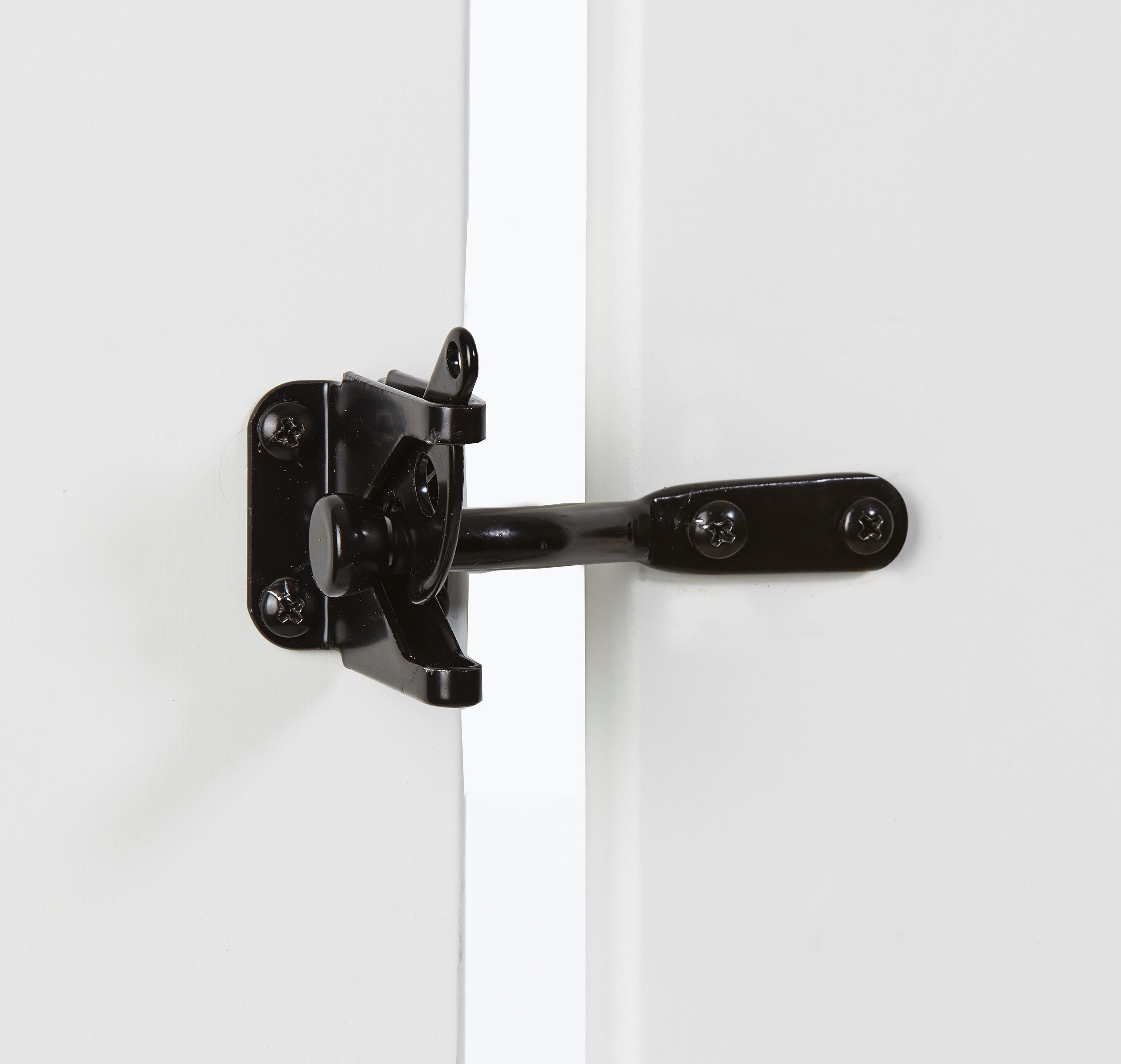 National Hardware 4-in Black Gate Latch in the Gate Hardware department ...