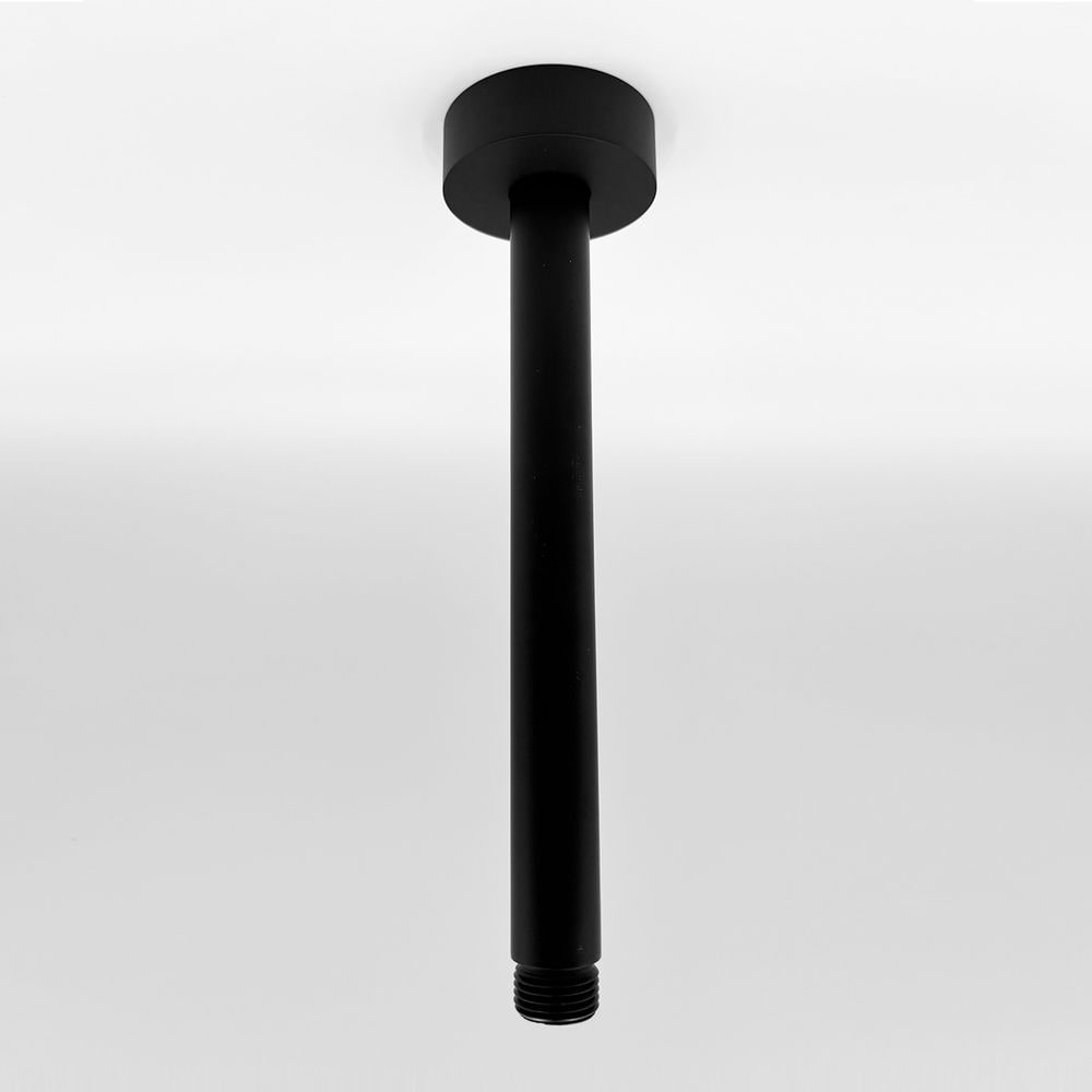 Blisstyle Shower Arm with Flange 1/2 NPT Tapered Threads Rain Shower Head Arm Ceiling Mount Shower Extension Arm Shower Arm Extension Stainless Steel Wall Mount Ceiling Mount Matte Black Brushed Nickel