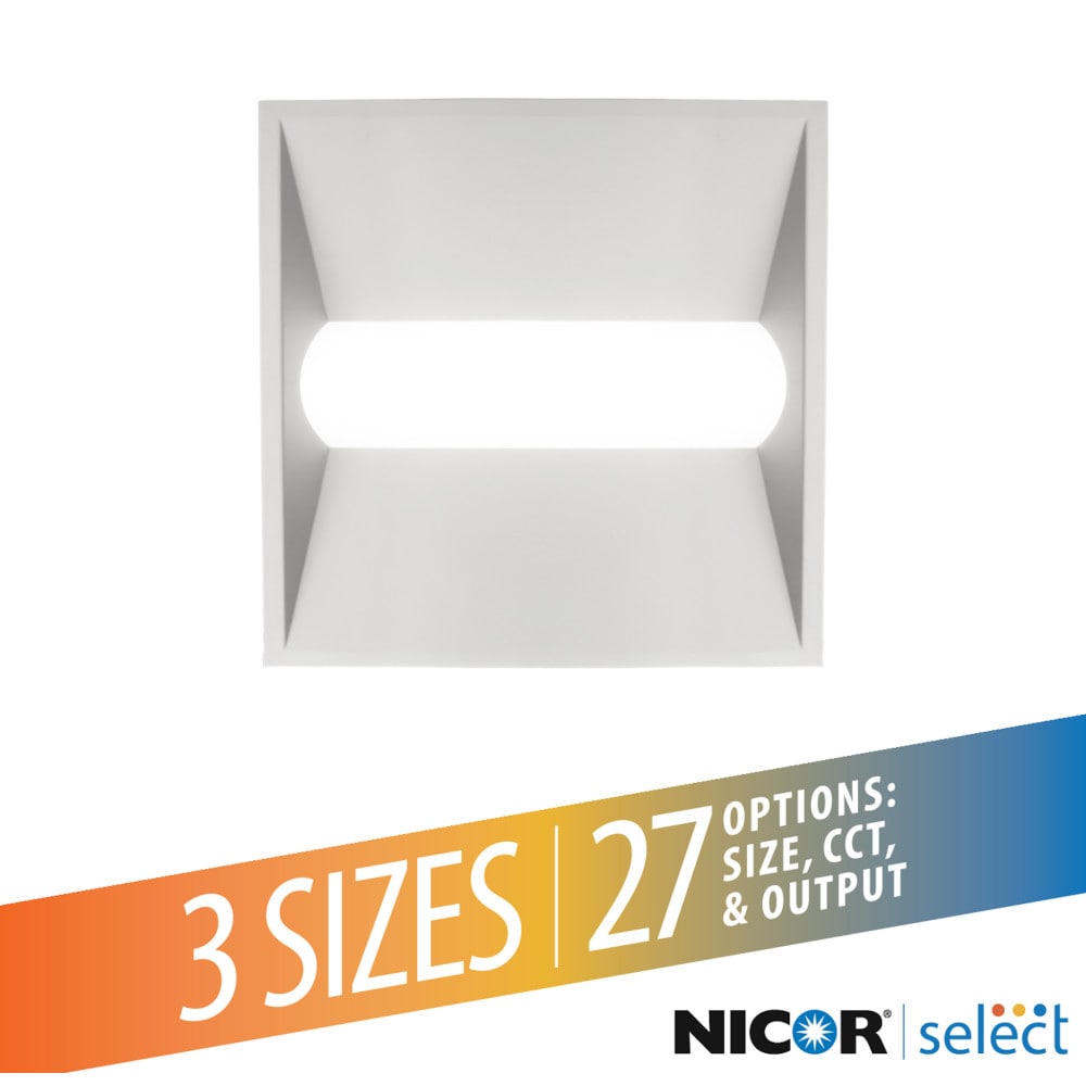 Nicor Lighting 2 Ft X 2 Ft Tunable White 3433 Lumen Led Troffer In The Troffers Department At