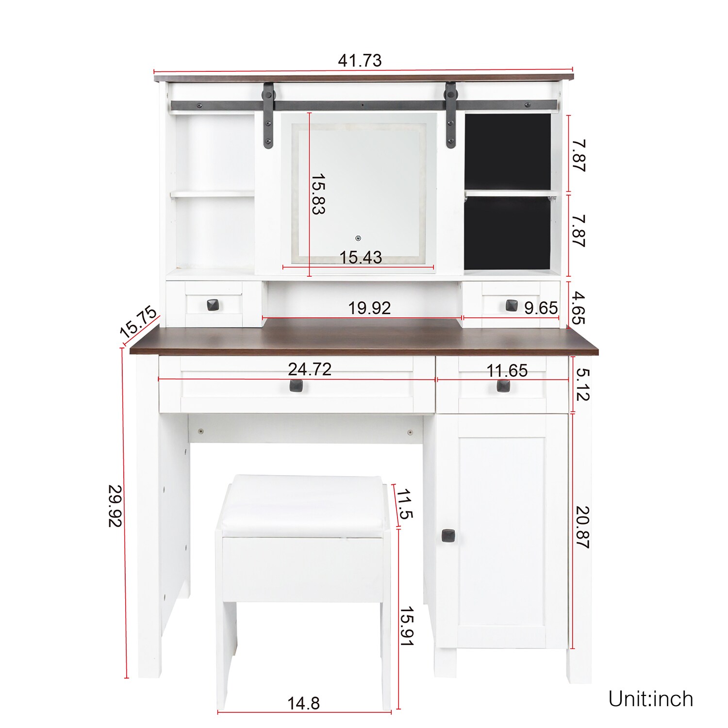 GZMR GM-W3353 Bedroom-Vanities - View #11