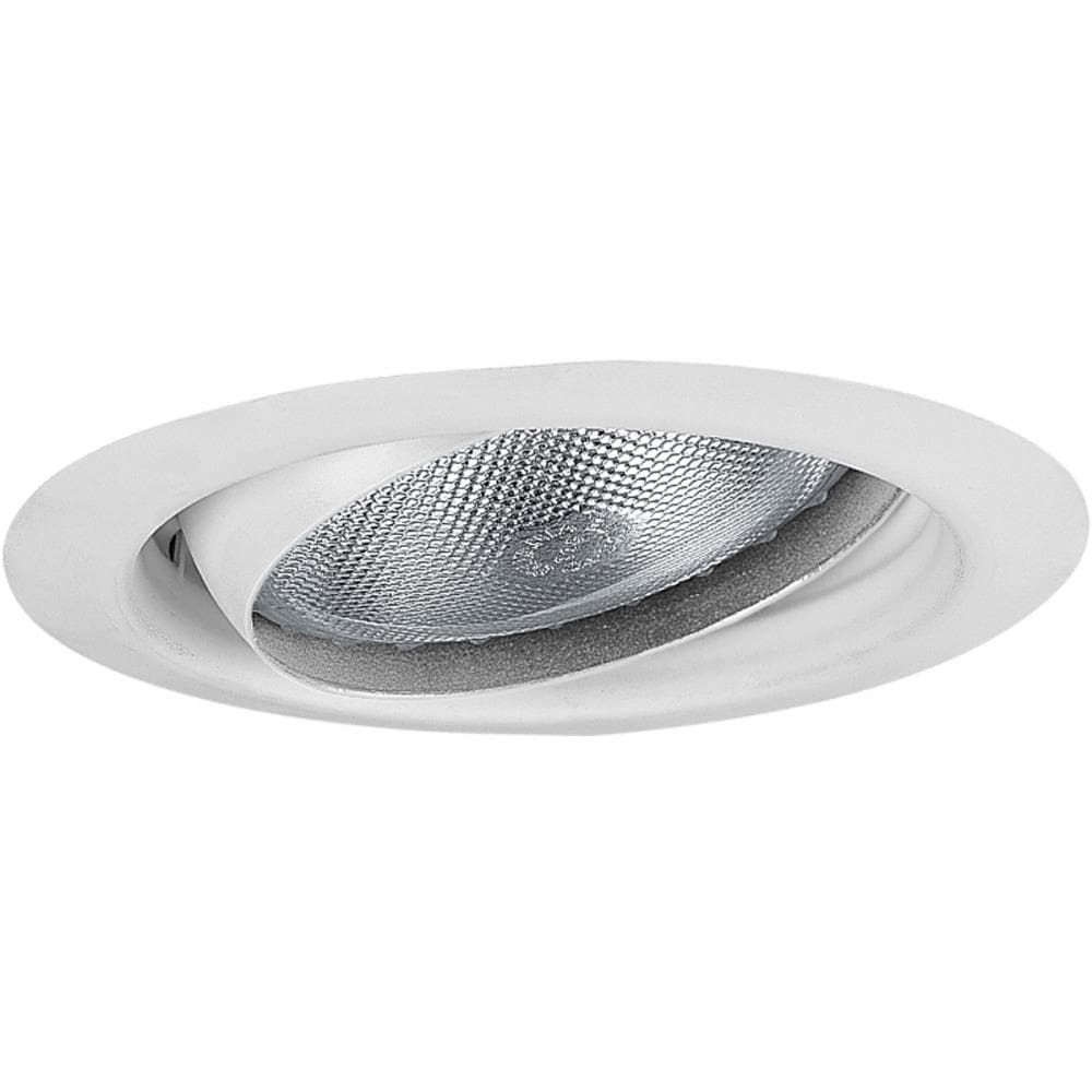 Progress Lighting P8176-28 5-in White Eyeball Recessed Light Trim
