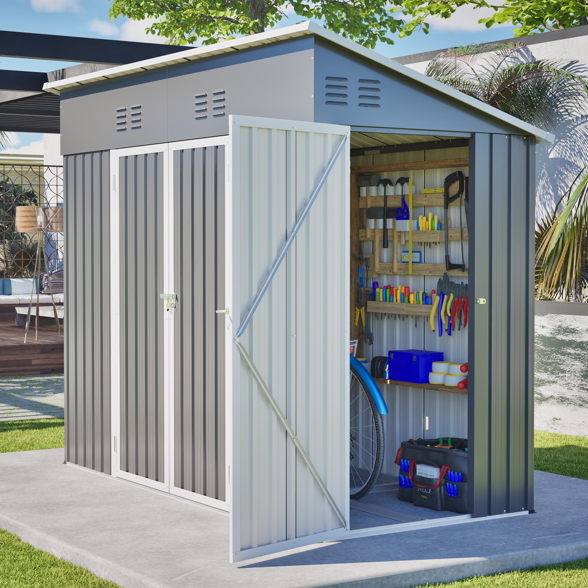 Huluwat P1-05S00130 Metal-Storage-Buildings-Sheds - View #16