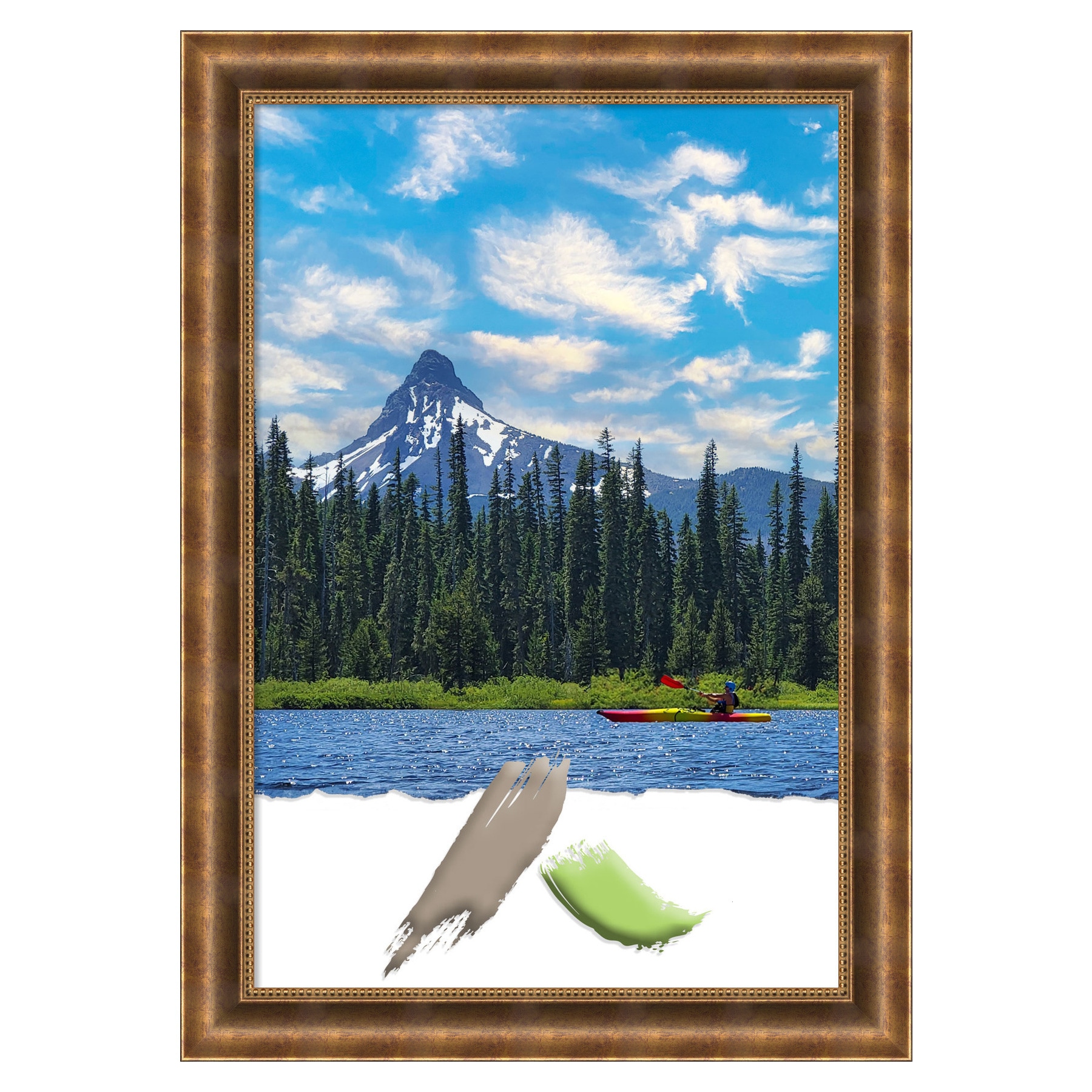Amanti Art - Manhattan Bronze Wood ( 24-in x 36-in ) Picture frame