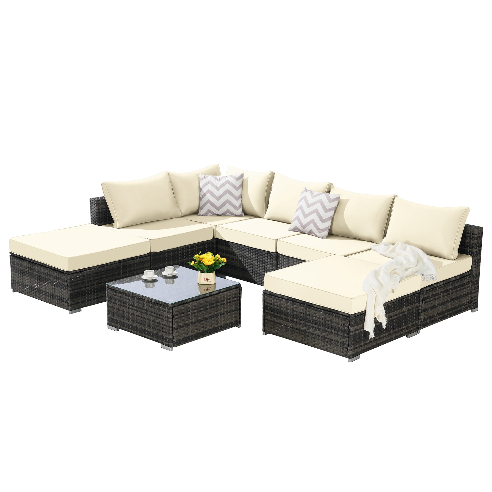 SINOFURN SYB670028BG Patio-Sofas-Daybeds - View #4