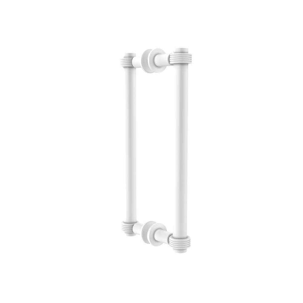 Allied Brass 404G-12BB-WHM White 12-Inches Hinged shower door Handle
