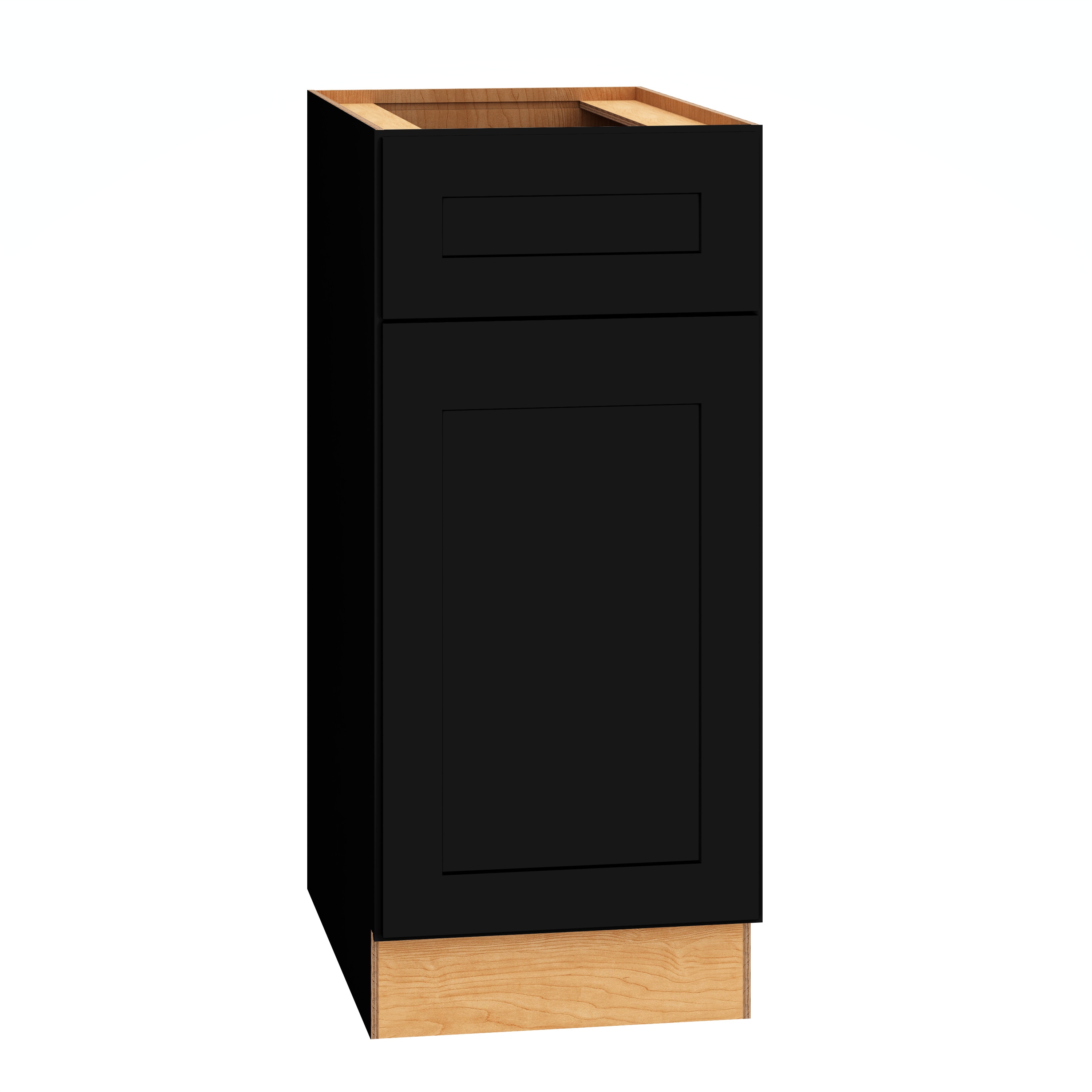 Diamond Express 61I-B15R Jamestown 15-in W x 34.5-in H x 24-in D Black Base Fully assembled Plywood Cabinet (Recessed Panel Shaker)