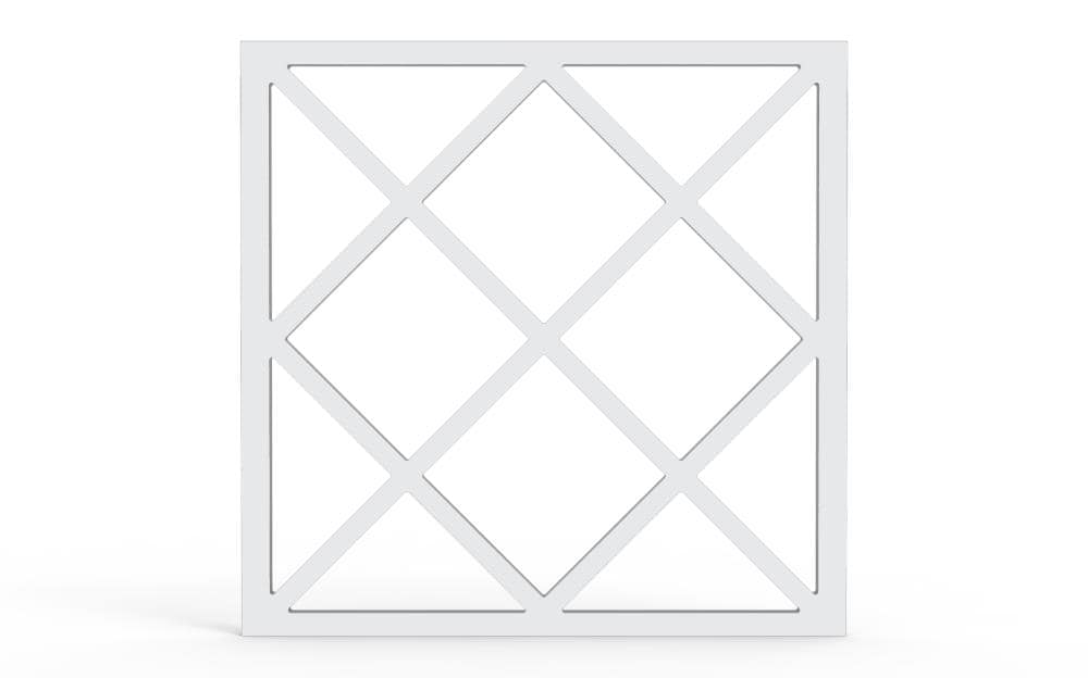 Screen Tight VLATINS32W Lattice Insert White Vinyl Screen Door Decorative Insert