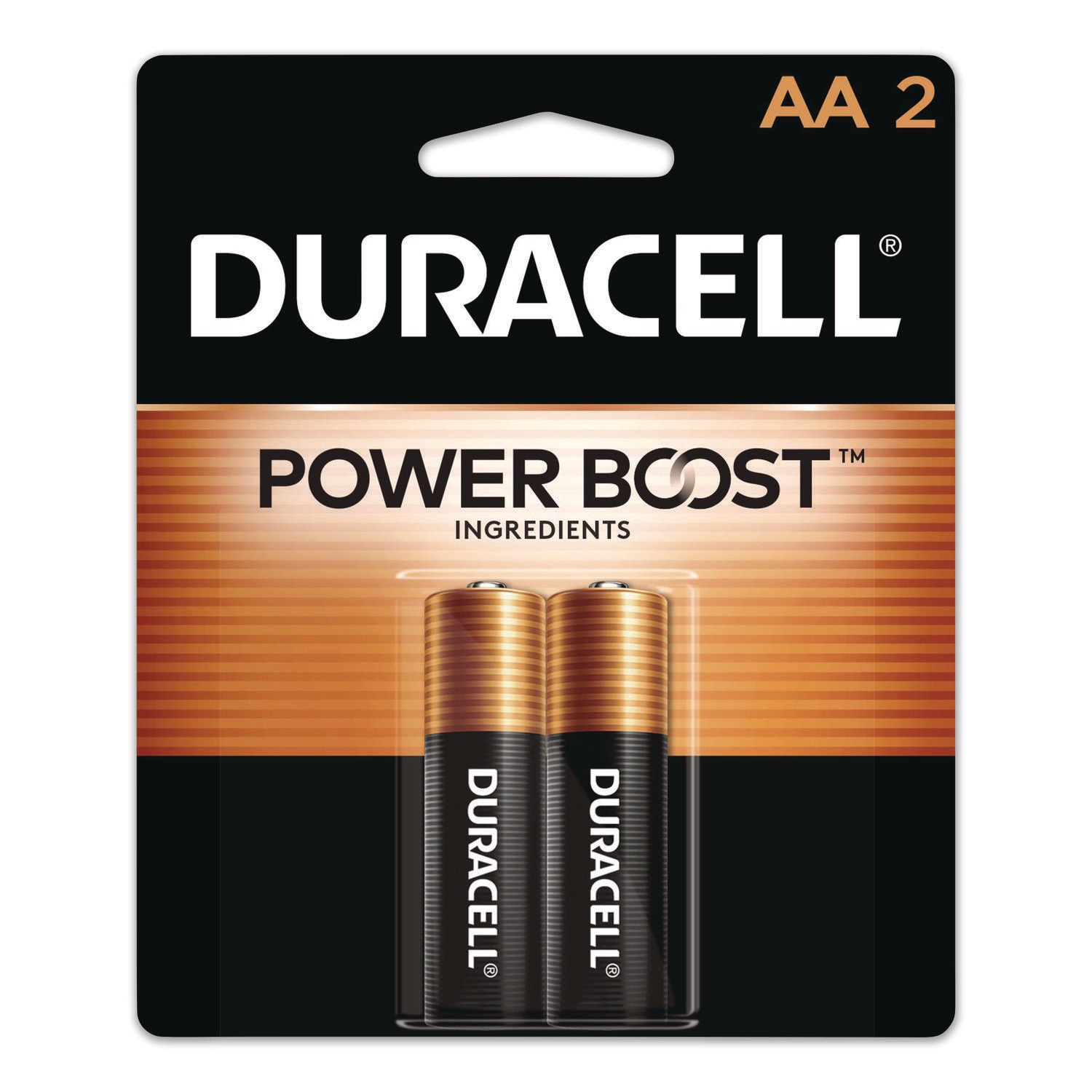 Duracell Power Boost CopperTop Alkaline AA Batteries 2/Pack