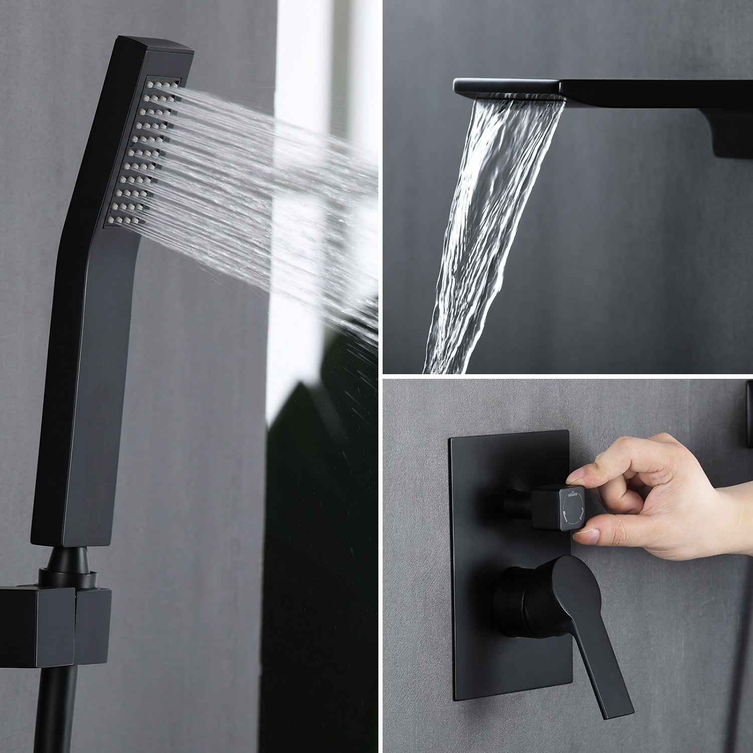 Cobbe SSF0212B Showerhead-Bar-Panels - View #2