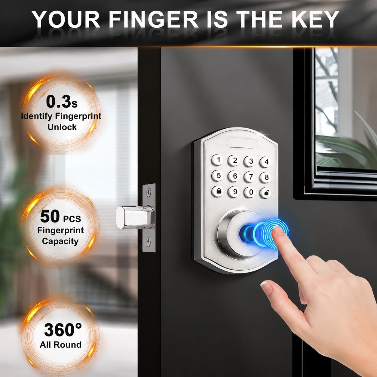 Phewnyzo LPW0803W212 Electronic-Door-Locks - View #2