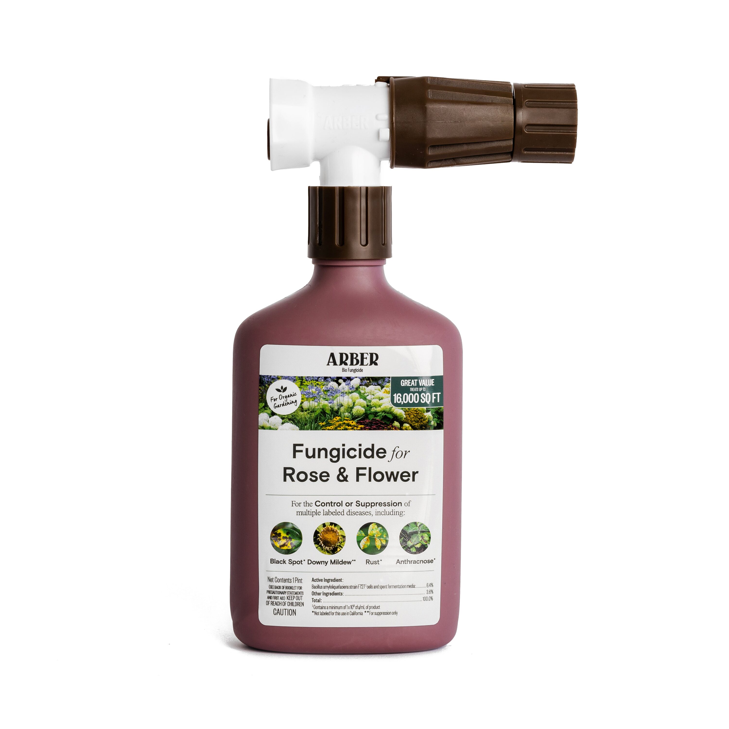 ARBER 16 -fl oz Organic Natural Hose end sprayer Concentrate Rose and flower