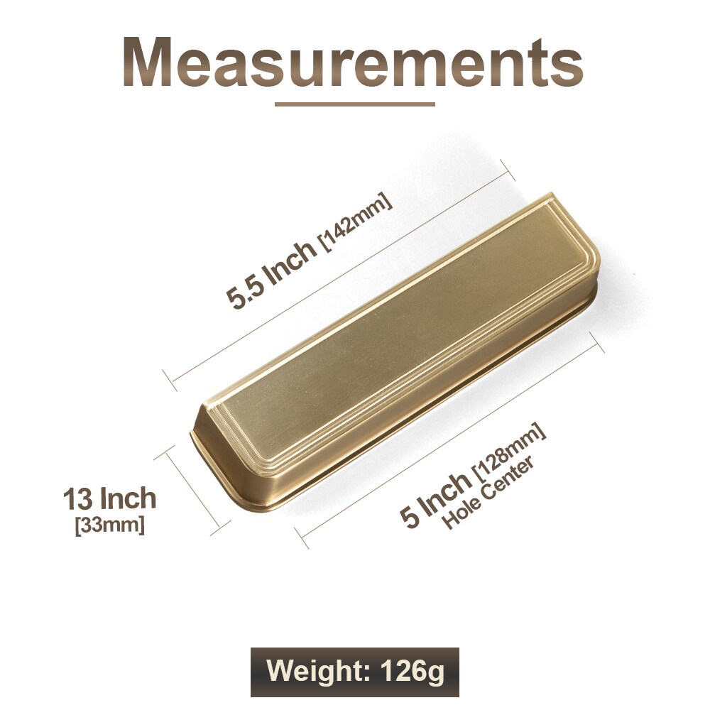 Miaokesen 2395UBR-128 Cabinet-Pulls - View #2