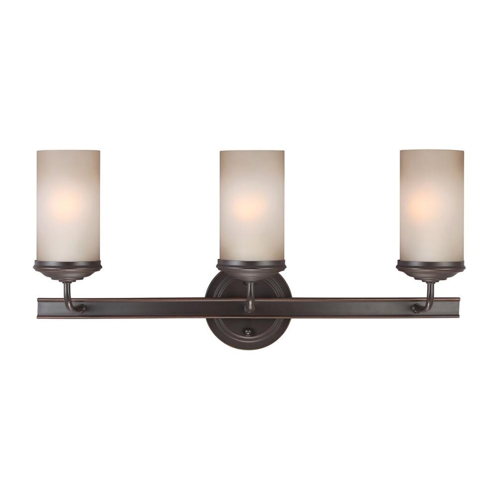 Sea Gull Lighting 4491403-715 Sfera 24-in 3-Light Autumn Bronze Transitional Vanity Light