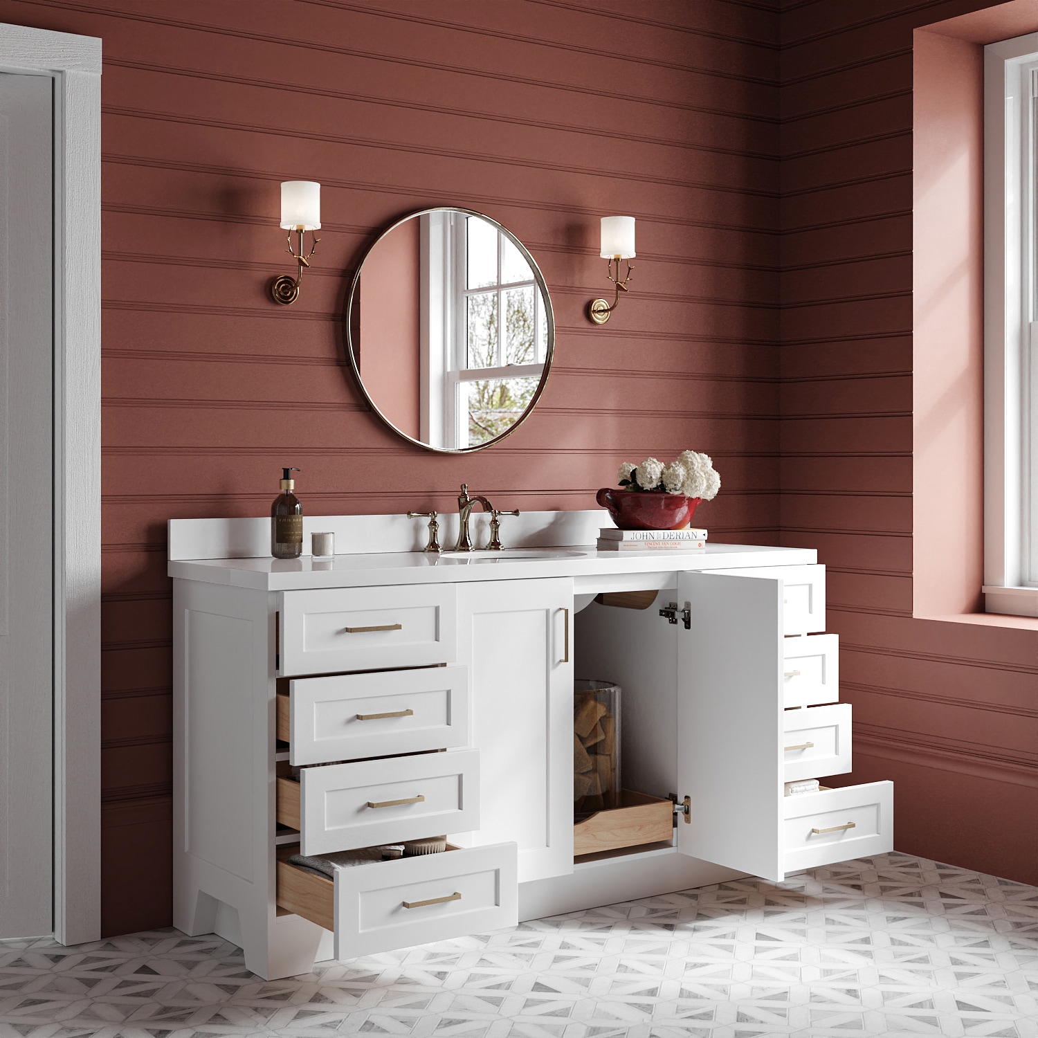 ARIEL Q067SWQOVOWHT Bath-Vanity-Combo - View #3