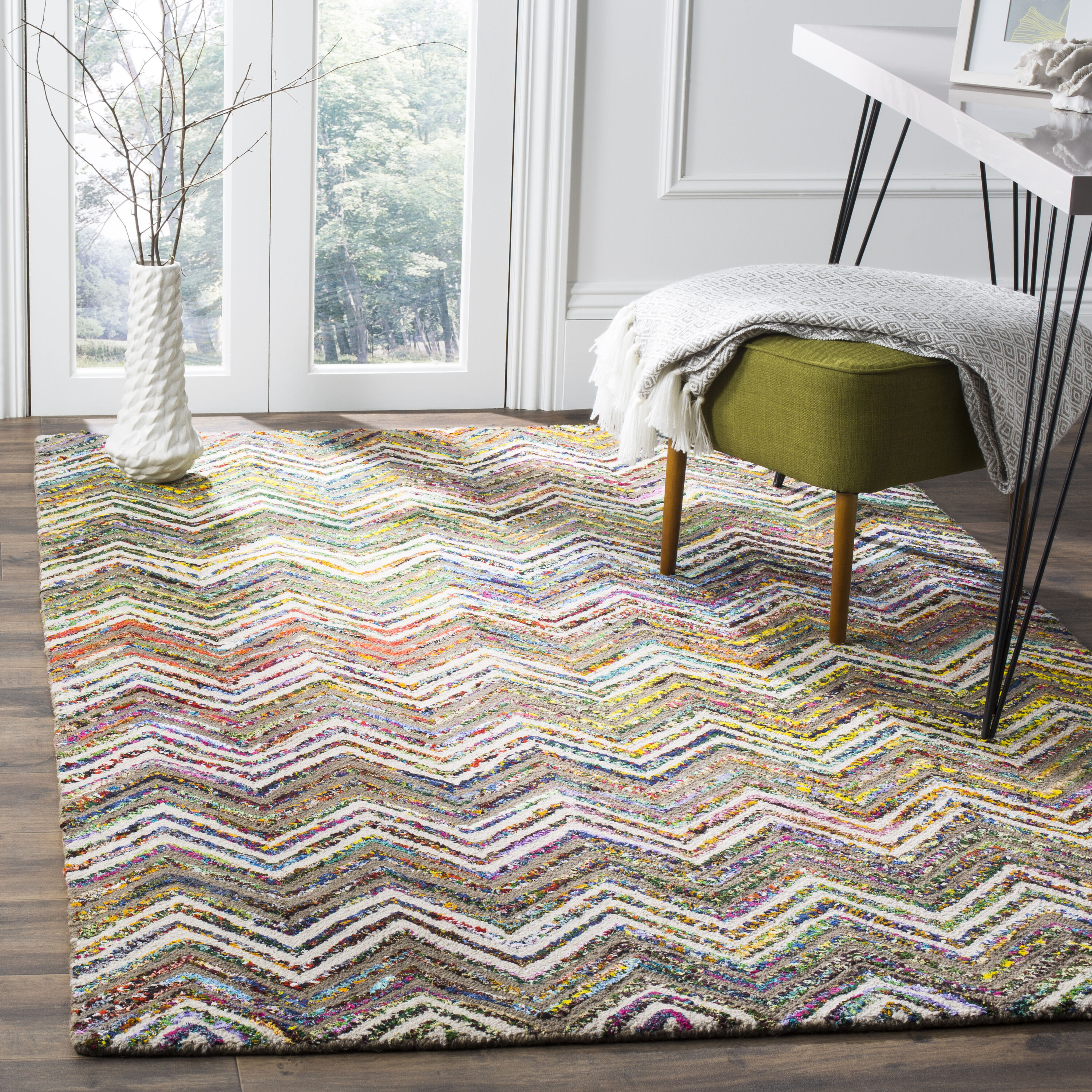  Nantucket 601 Beige/Gray Bohemian 5ft x 8ft Medium Rectangle Rug