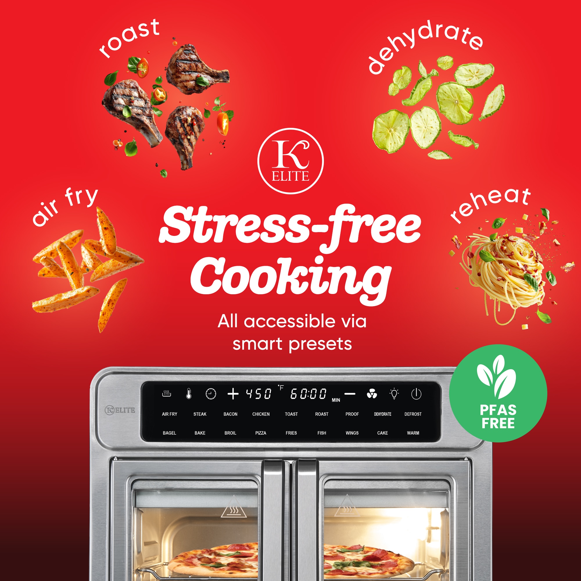 Kitchen Elite KE-AFO-109FD Countertop-Toaster-Ovens - View #4