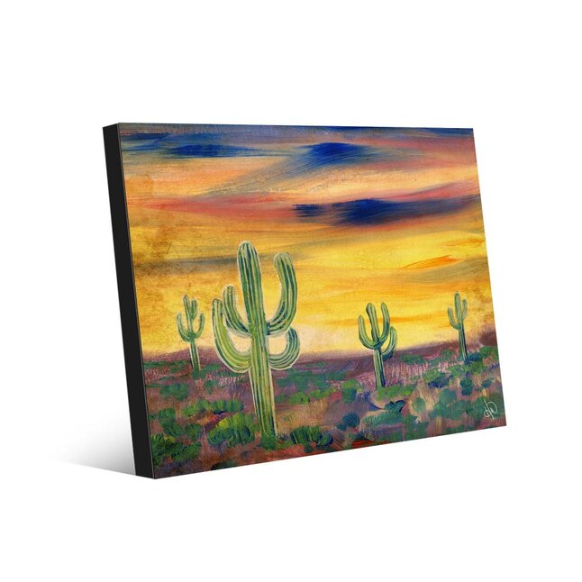 Creative Gallery Sonoran Sundown 14-in H x 11-in W Landscapes Metal ...