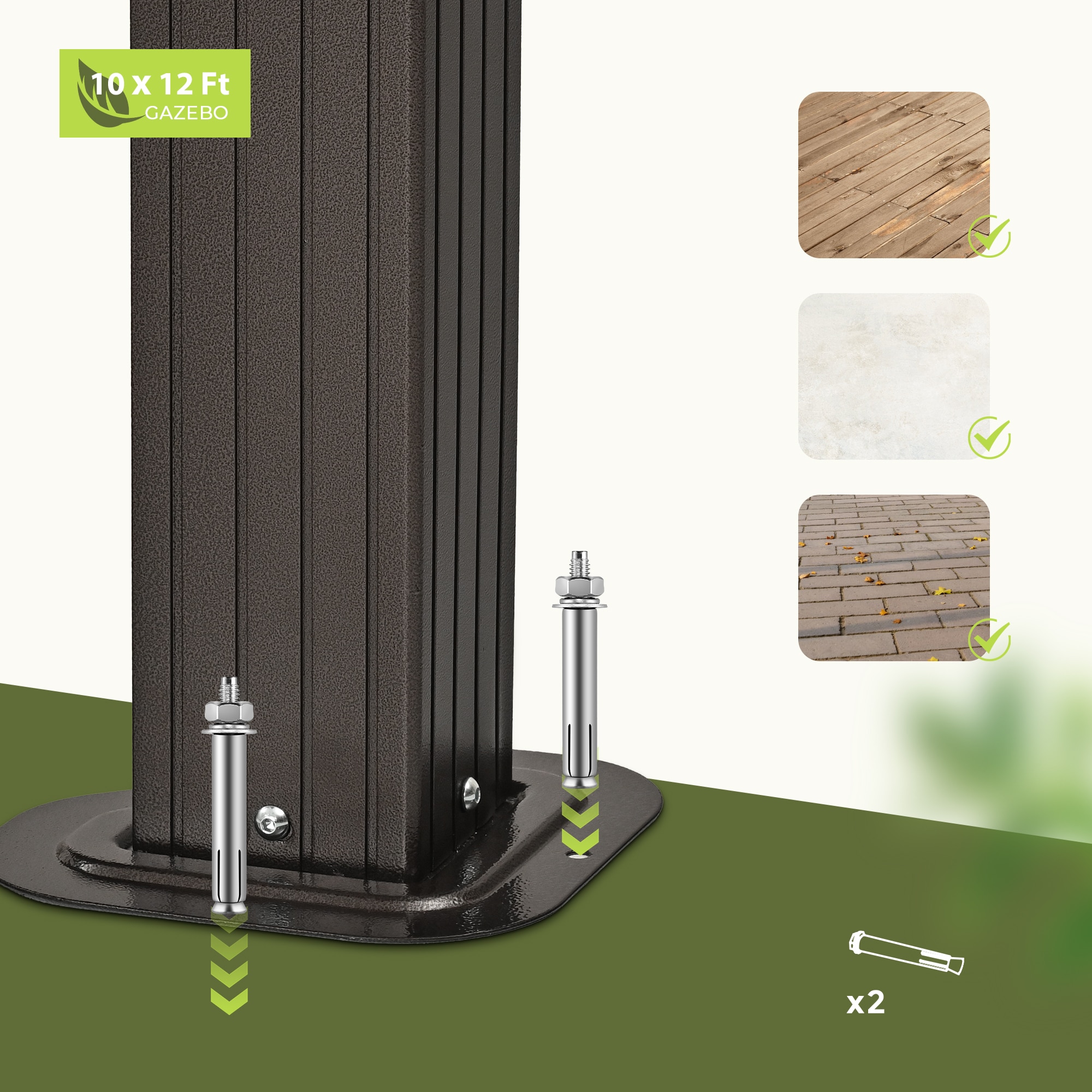  EL-ZPPFST-1012-Z-WL3 Wood-Resin-Gazebos - View #6