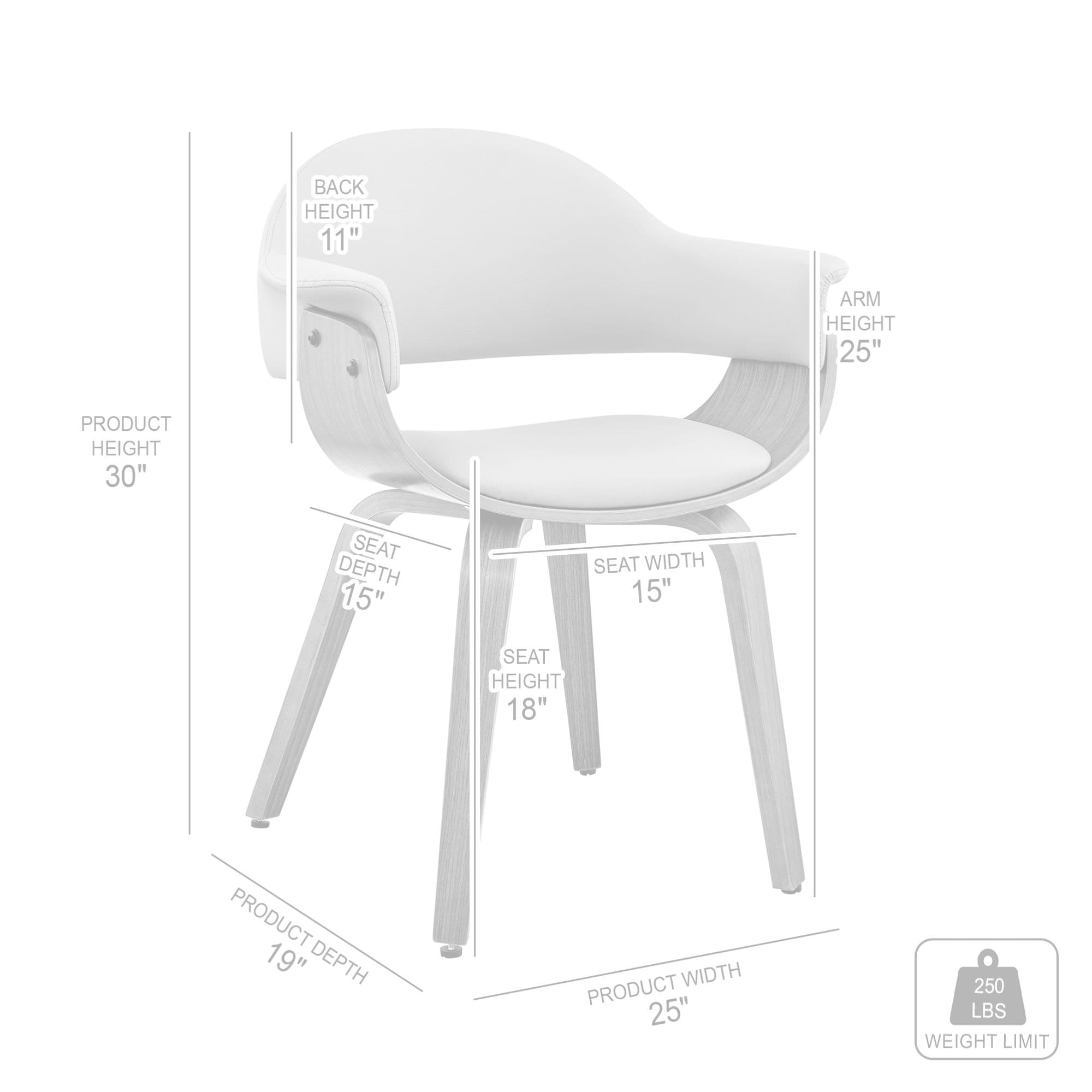 Armen Living LCADCHWACR Dining-Chairs - View #10