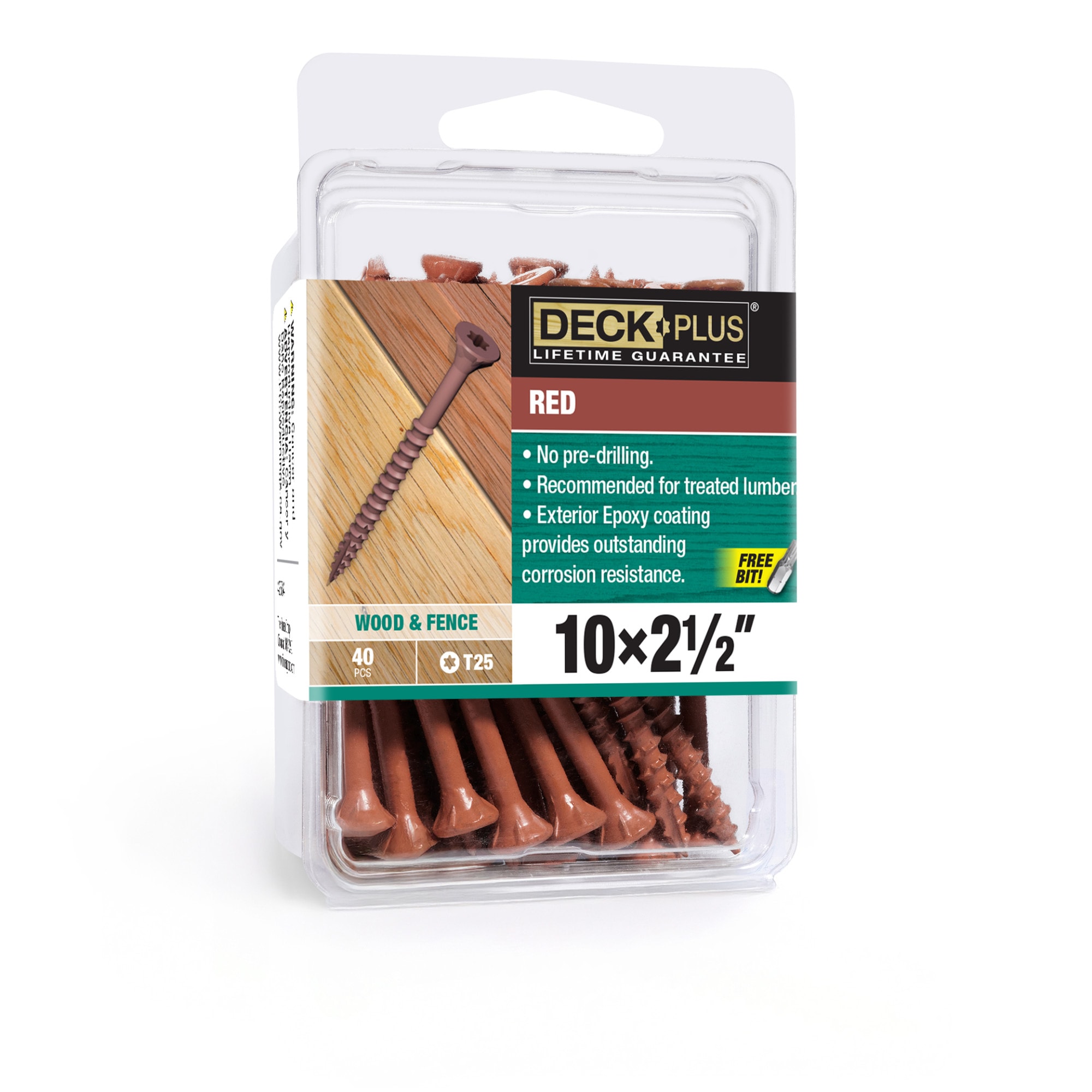 #10 x 2-1/2-in Wood to wood Deck Screws 40 -Per Box