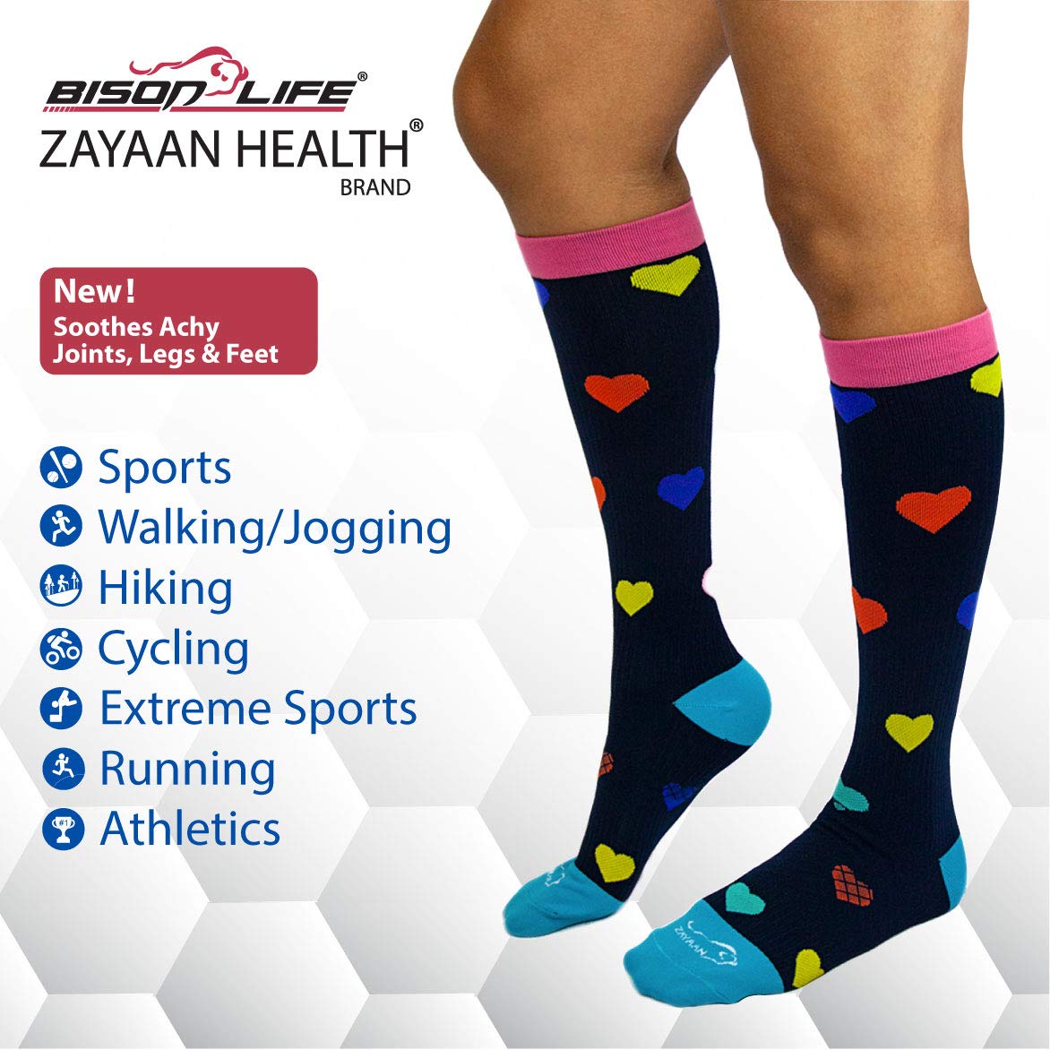 BISON LIFE BLZH-CSSP-V-4MS-6 socks - View #4
