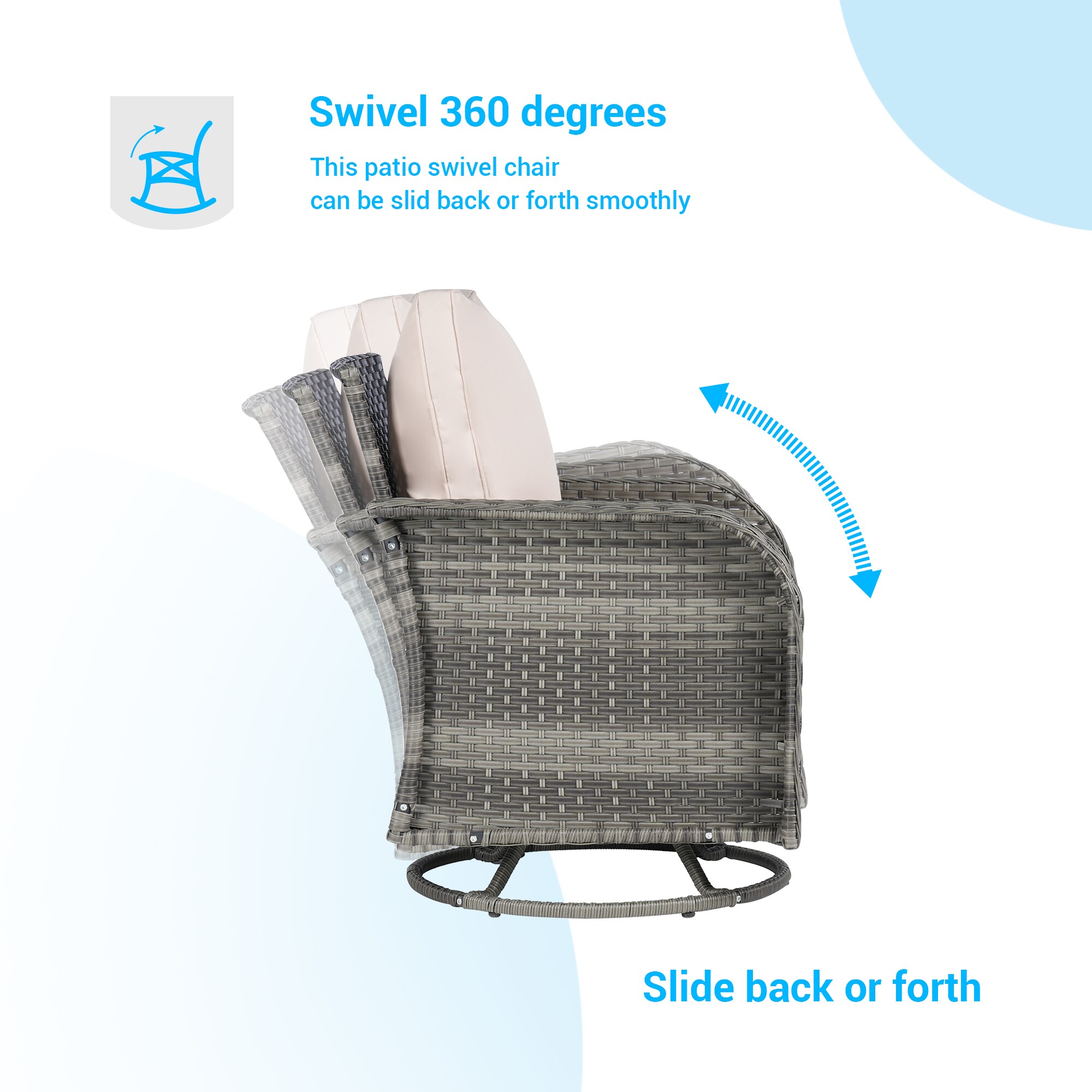 SANSTAR L-WS801-SN-8V1 Patio-Conversation-Sets - View #8