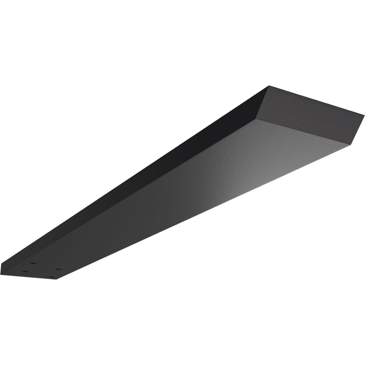 Ekena Millwork BKTM02X18HFPBL Hidden Floating Steel Heavy Duty Bracket 18-in x 2.5-in x 0.5-in Powder-coated Steel Countertop support bracket