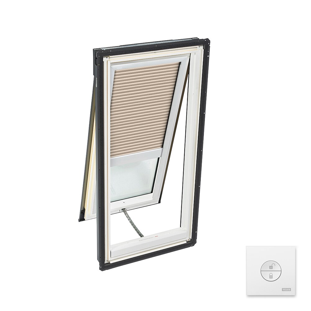 VELUX 30.06-in x 37.88-in Solar-powered Venting Deck Mount Skylight with Laminated Low-e Argon Glass