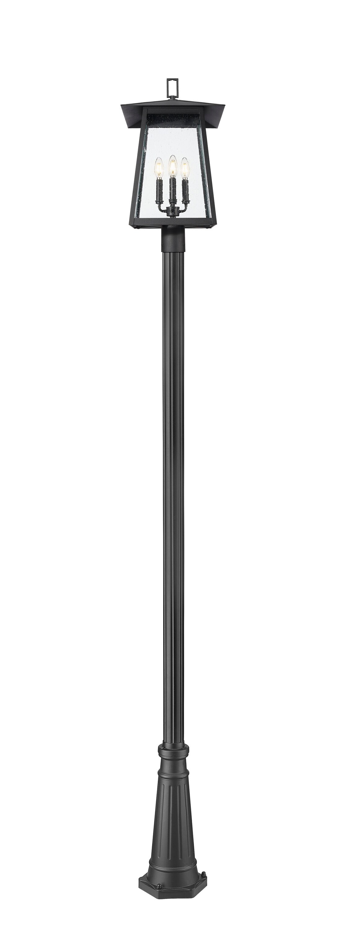 Z-Lite 5015PHBR-519P-BK Complete-Post-Lights - View #5
