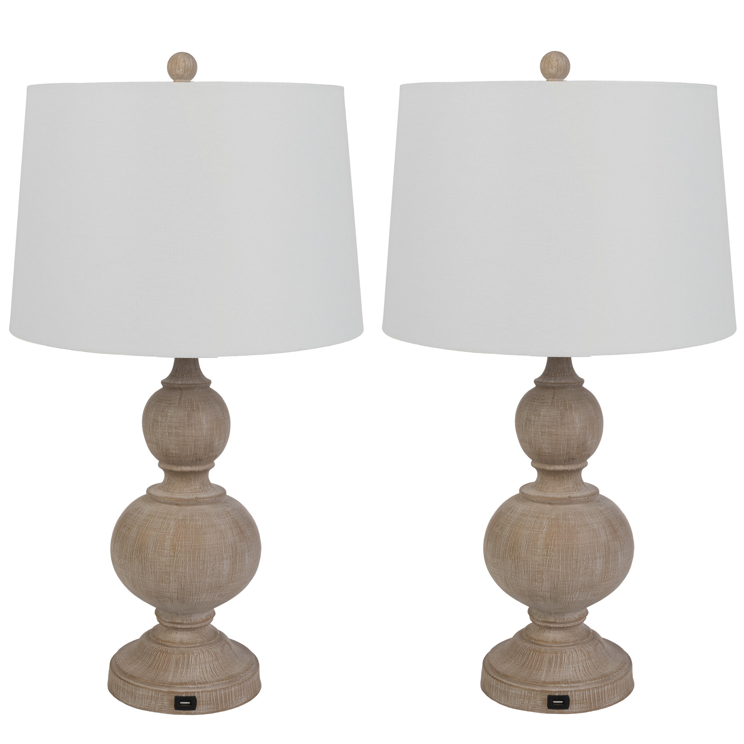 Lavish Home 72-LMPST2-20-USB Table-Lamps - View #2
