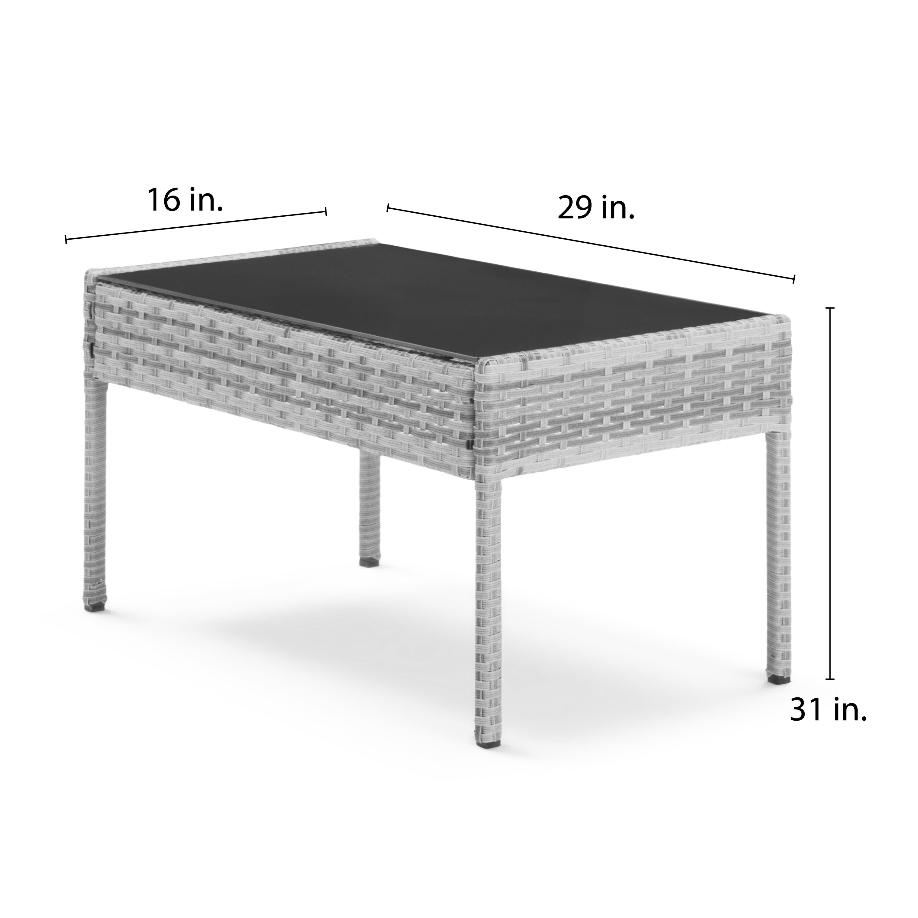 Sego Lily SL-SS4-5-BLK Patio-Conversation-Sets - View #10