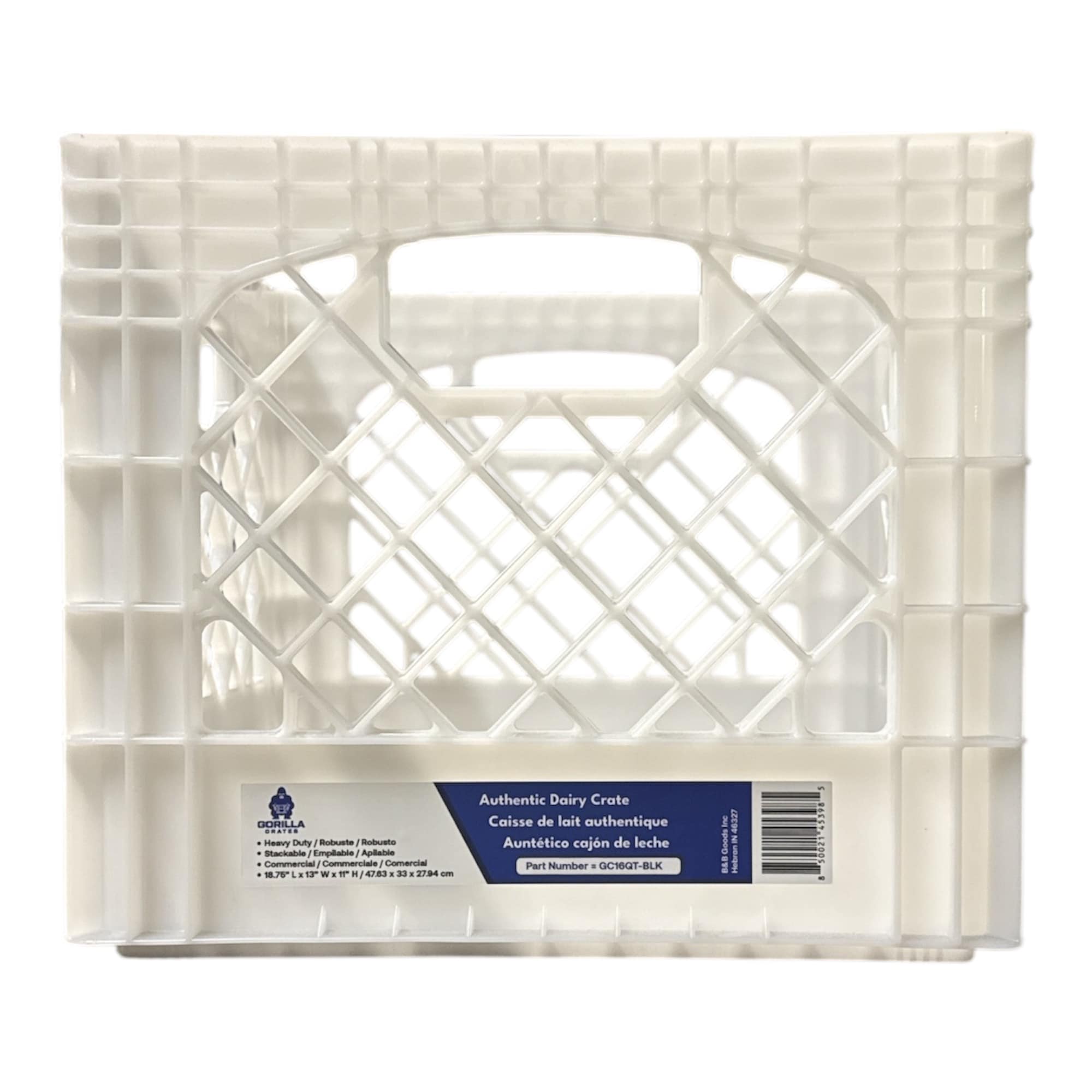 Gorilla Crates  Milk Crate for Office Storage and Classroom Organization