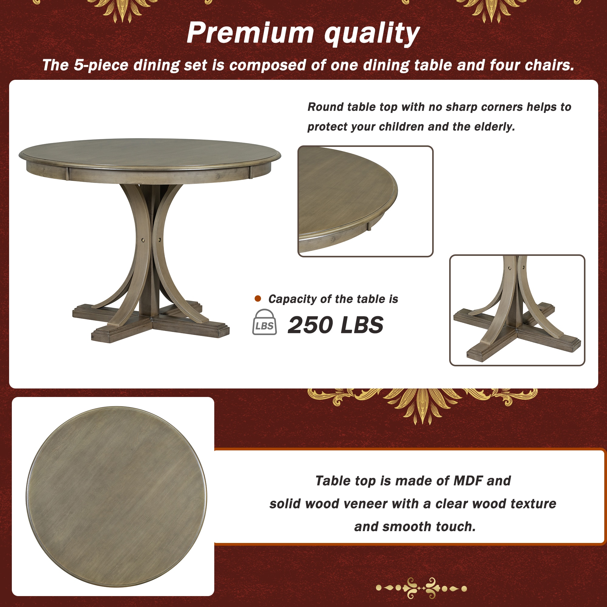 ModernLuxe ST000079AAD Dining-Sets - View #5