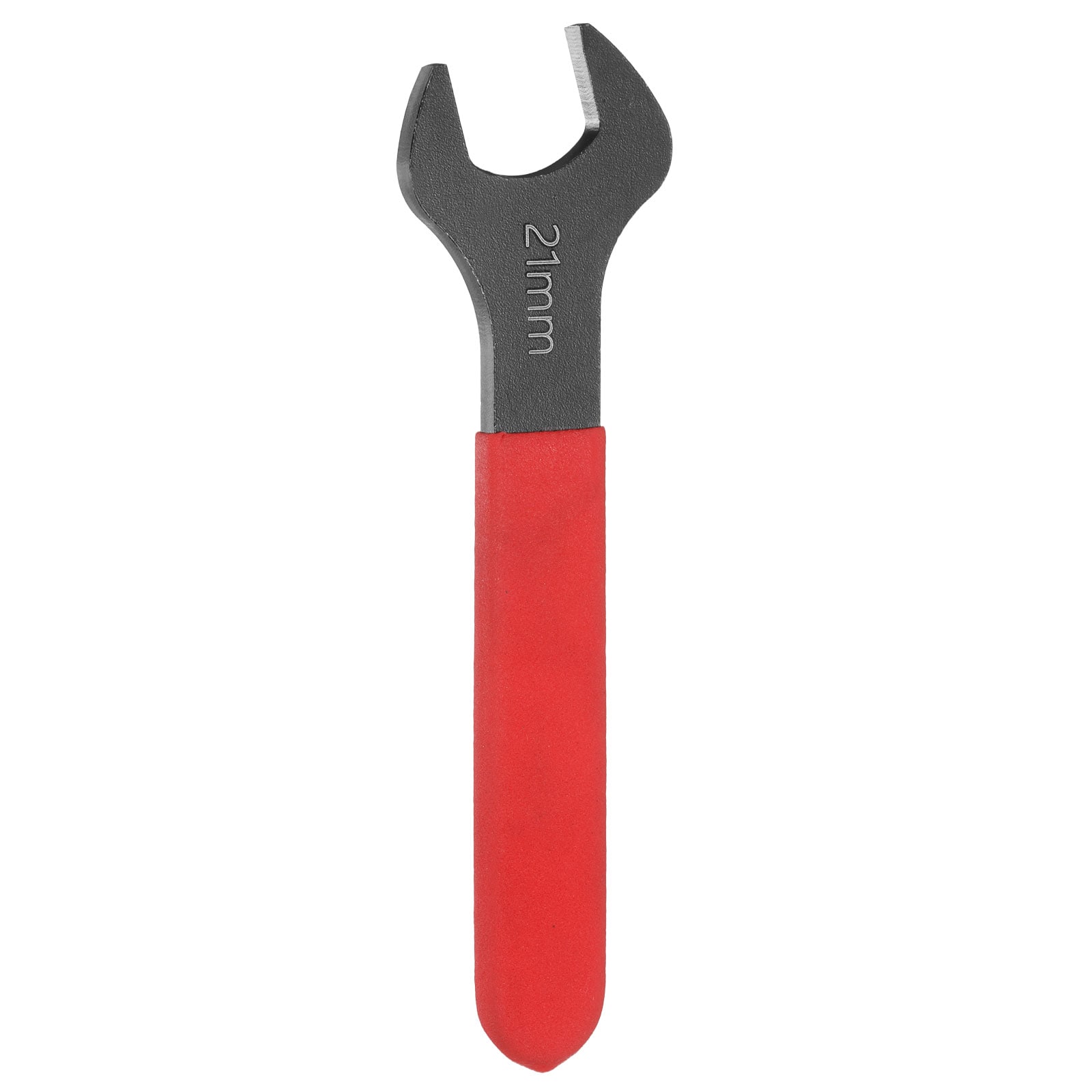 Harfington Single Open End Wrench 21mm Metric 15 Degree Offset Angle U-Shaped Open Ended Spanner Small Flat Head Blackening Wrench with Red Shank for Automotive Repair Furniture Assembly #S26030900UX1011