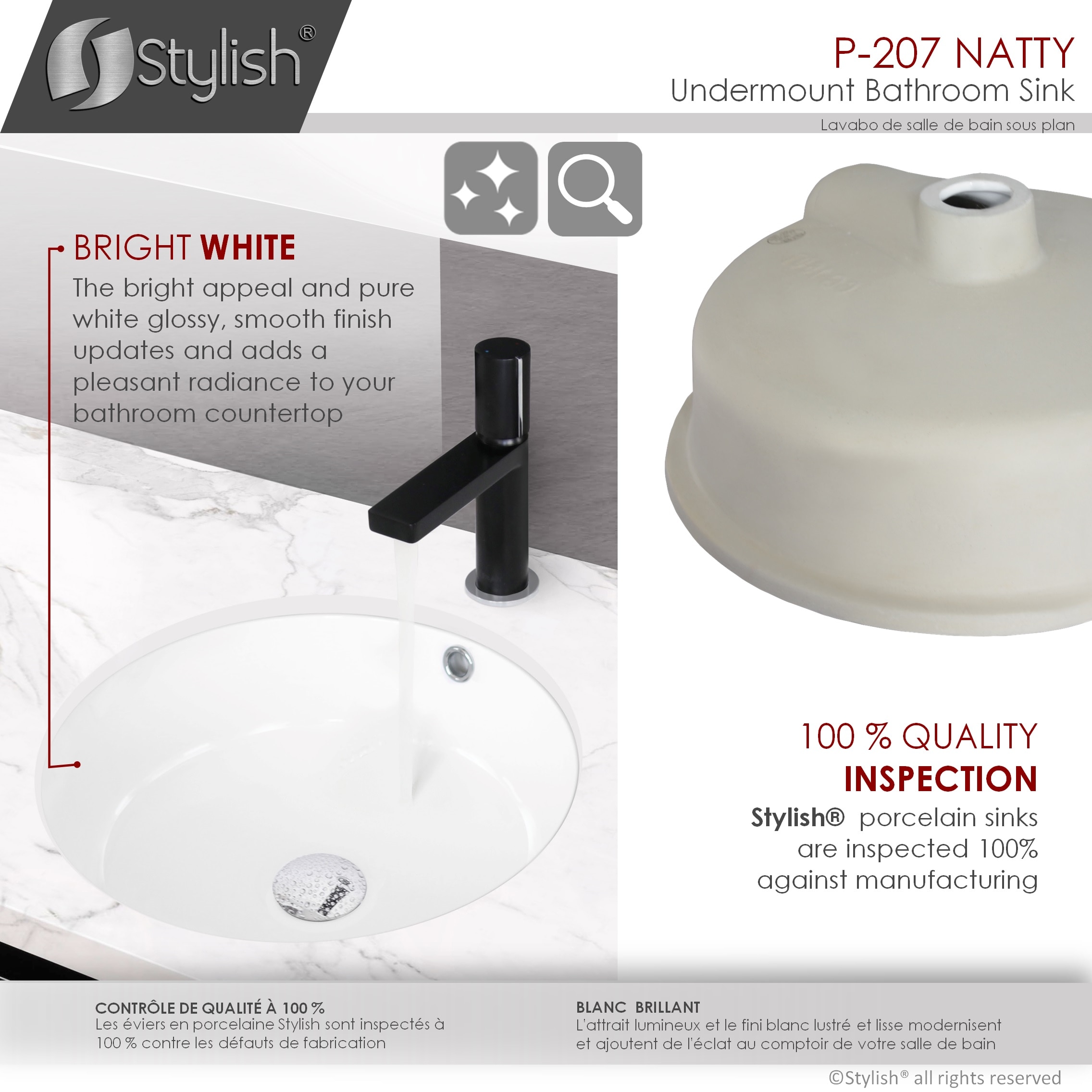 Stylish P-207 Bath-Sink - View #4