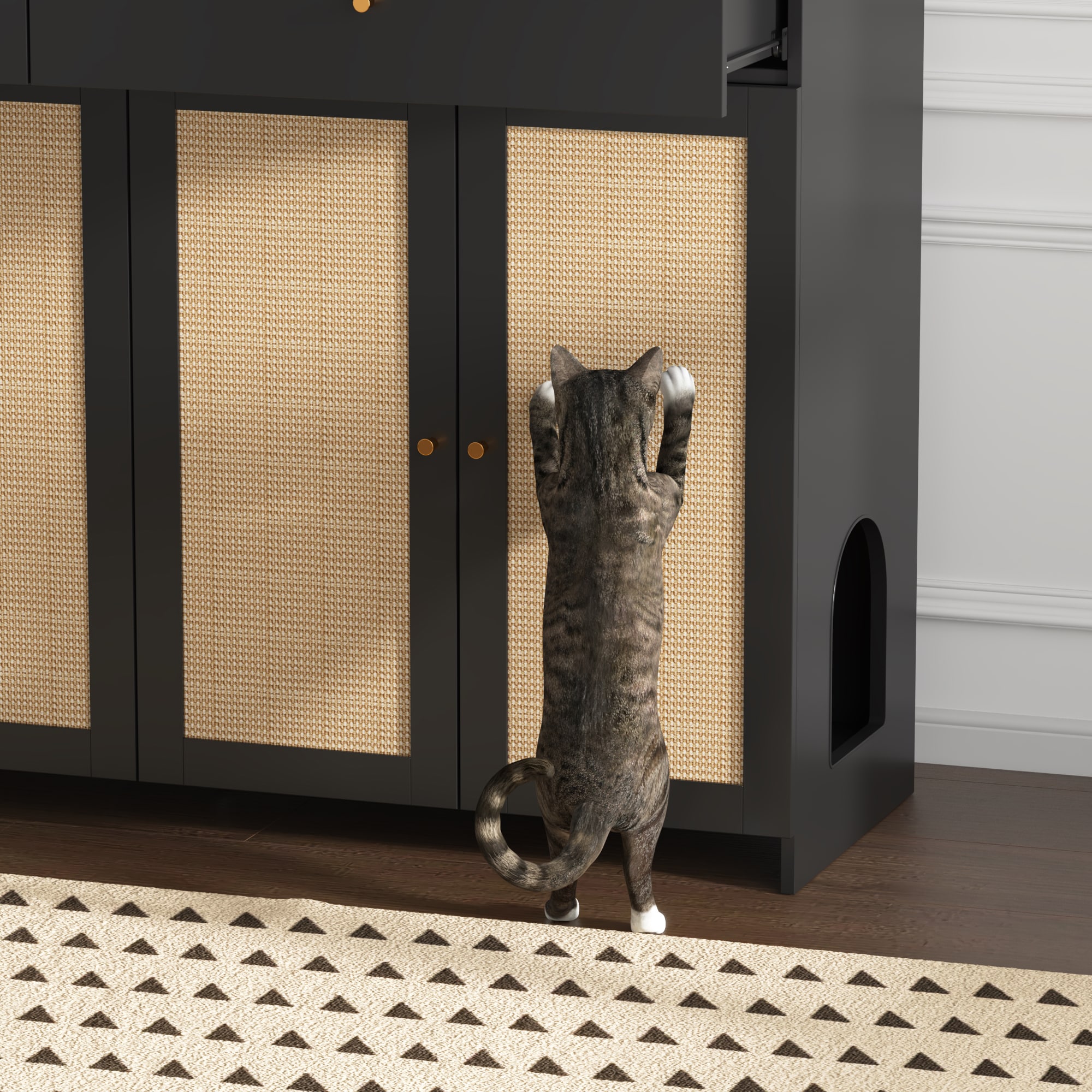MIDHAM KF180185-01 Composite Indoor Large Dog/Cat House