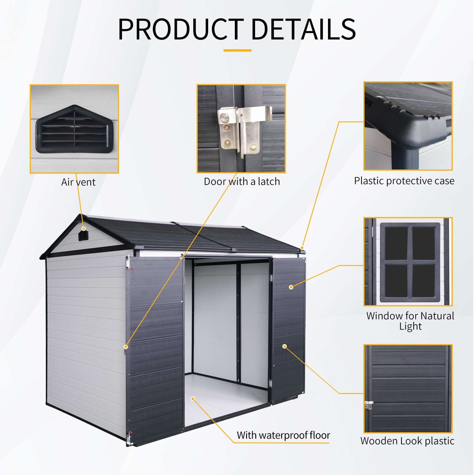 Mondawe MD-WWC00049 Vinyl-Resin-Storage-Buildings - View #6
