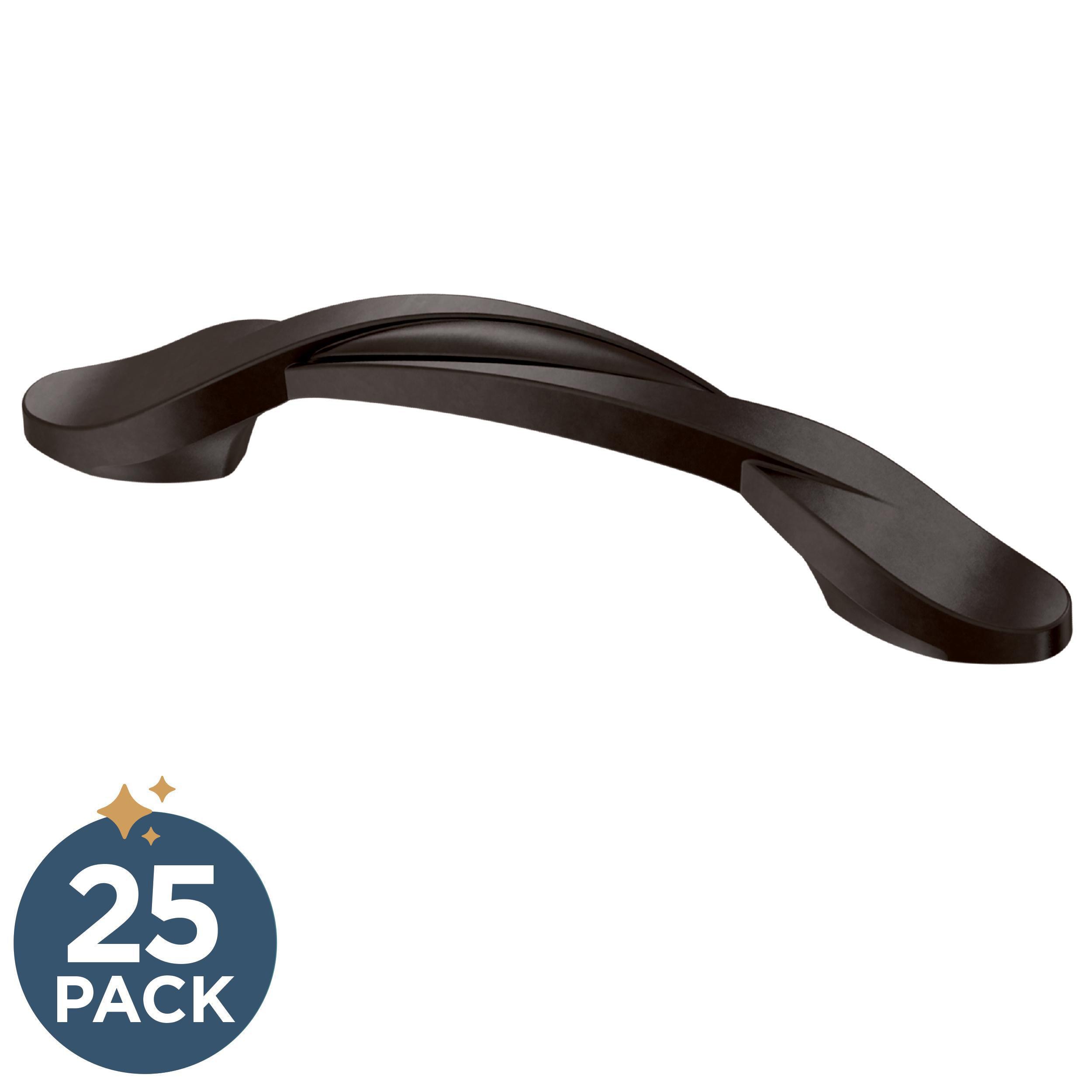 Franklin Brass P35518K-OB3-B1 Simple Twist 3-in , 76mm Center to Center Dark Bronze Arch Handle 25 -Pack