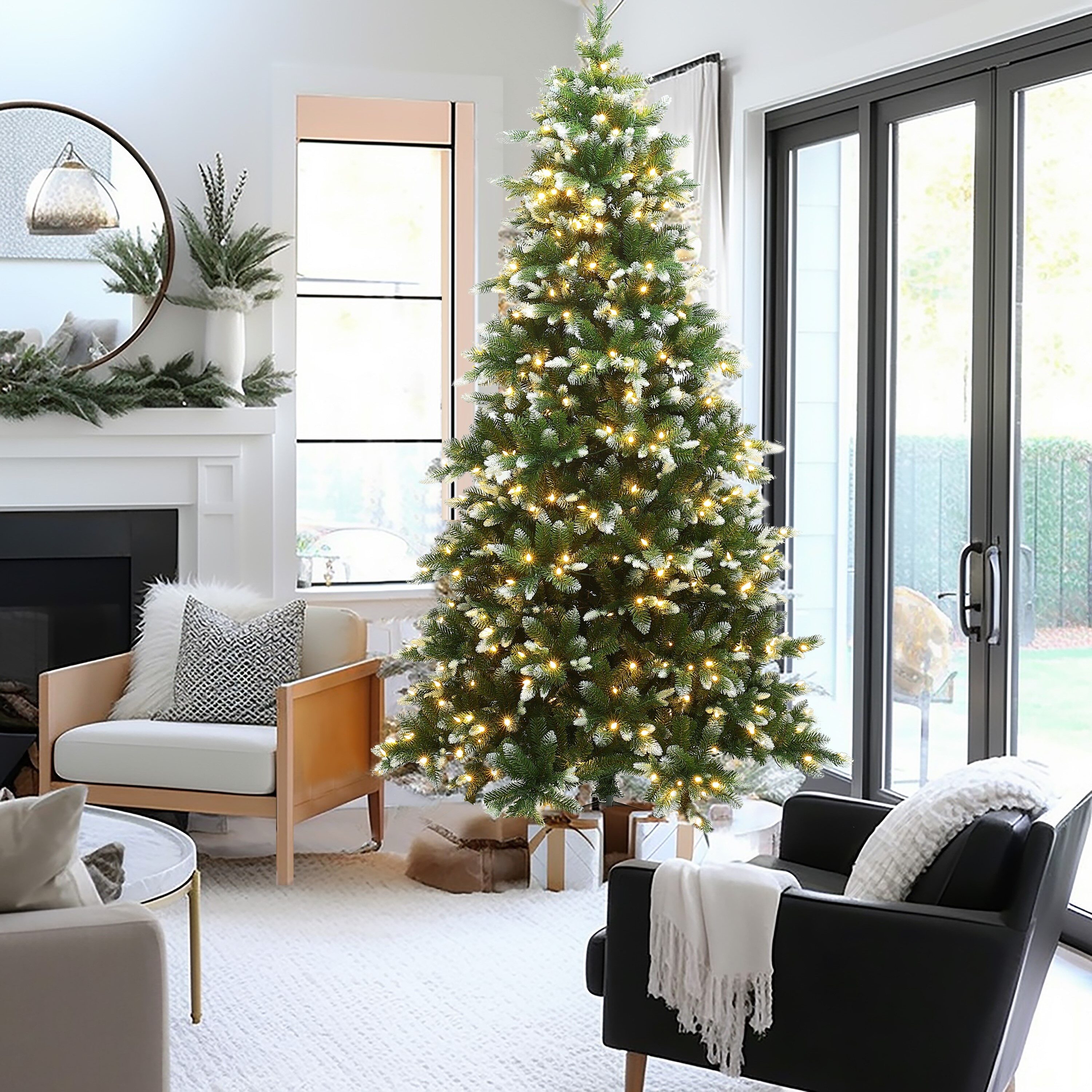 LuxenHome WHAP1805 Artificial-Christmas-Trees - View #6