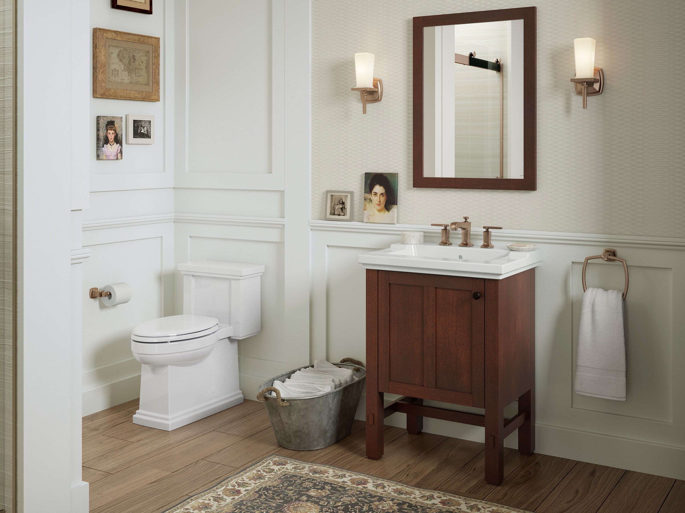 Tresham 24" Woodland Freestanding Bathroom Vanity Base