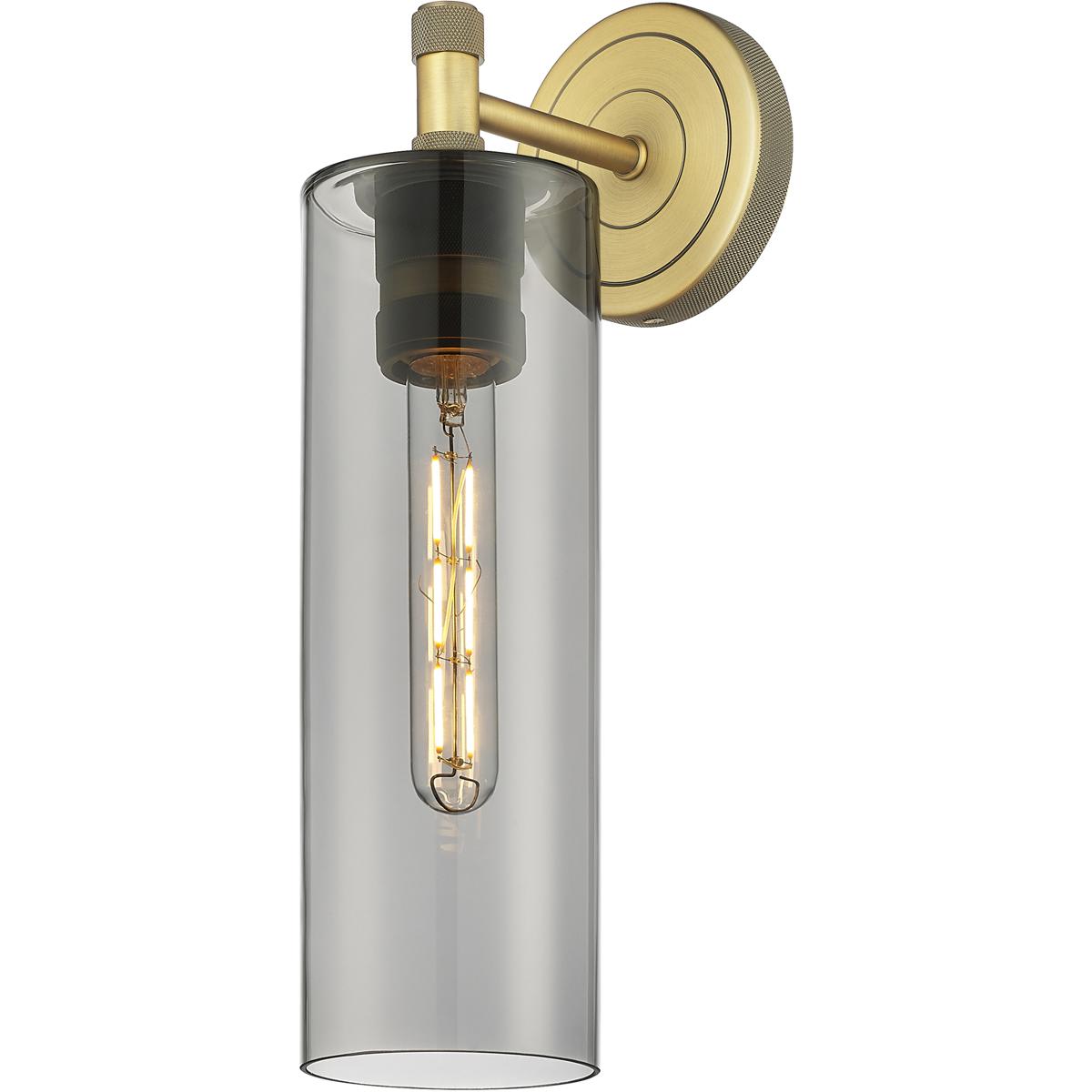 Innovations Lighting - 434-1W-BB-G434-12SM Crown Point Wall Sconce Brushed Brass