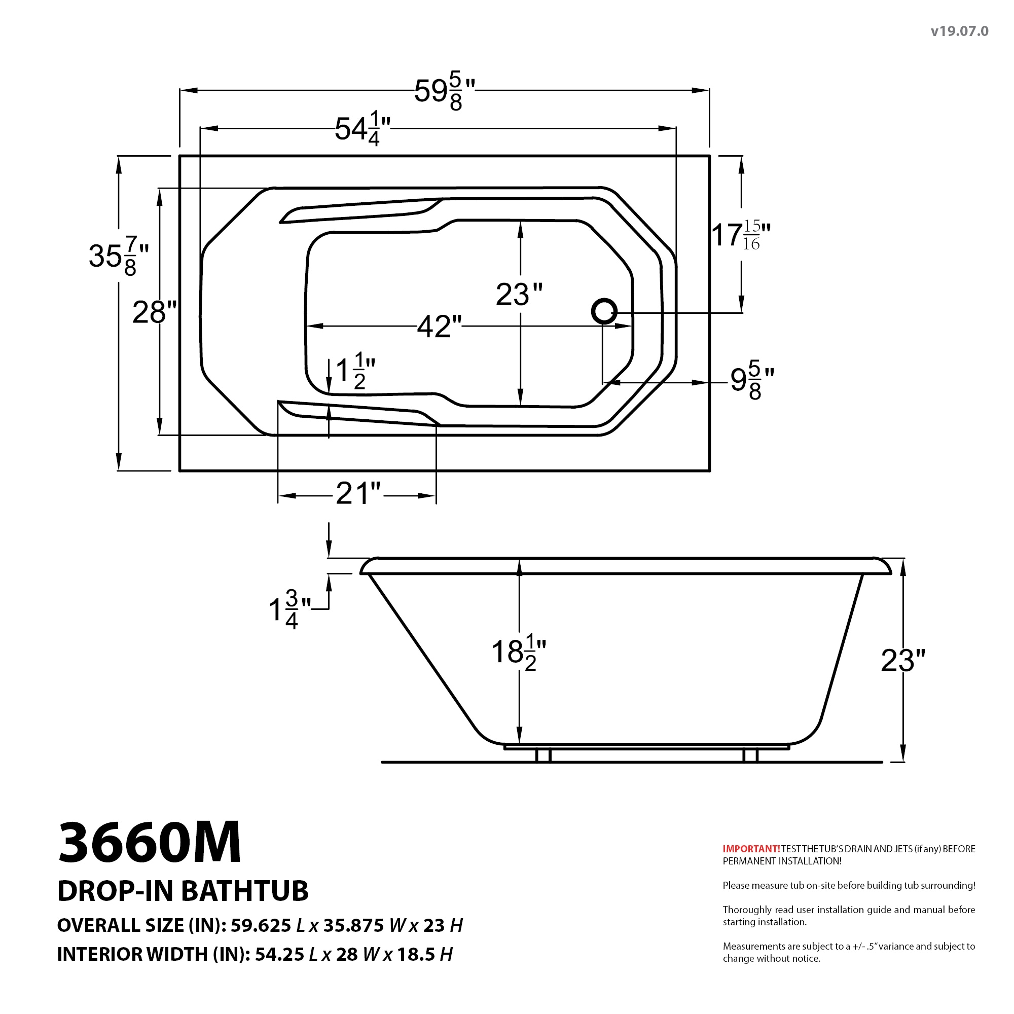 Endurance LS3660MWR bathtubs - View #8
