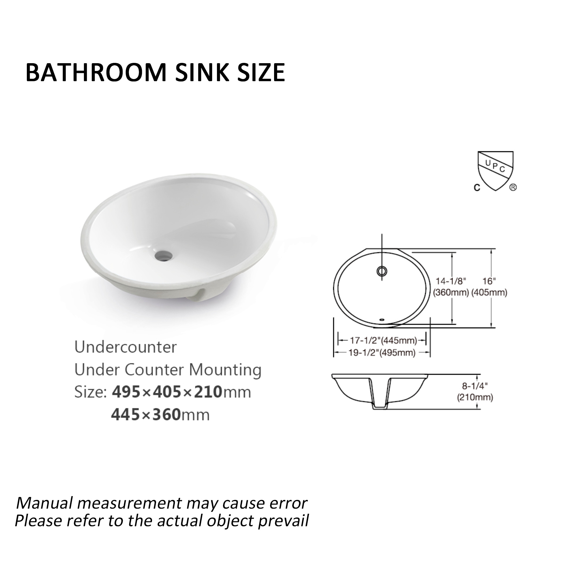 Lordear Porcelain Vanity Sink Ceramic Undermount Oval Modern White ...