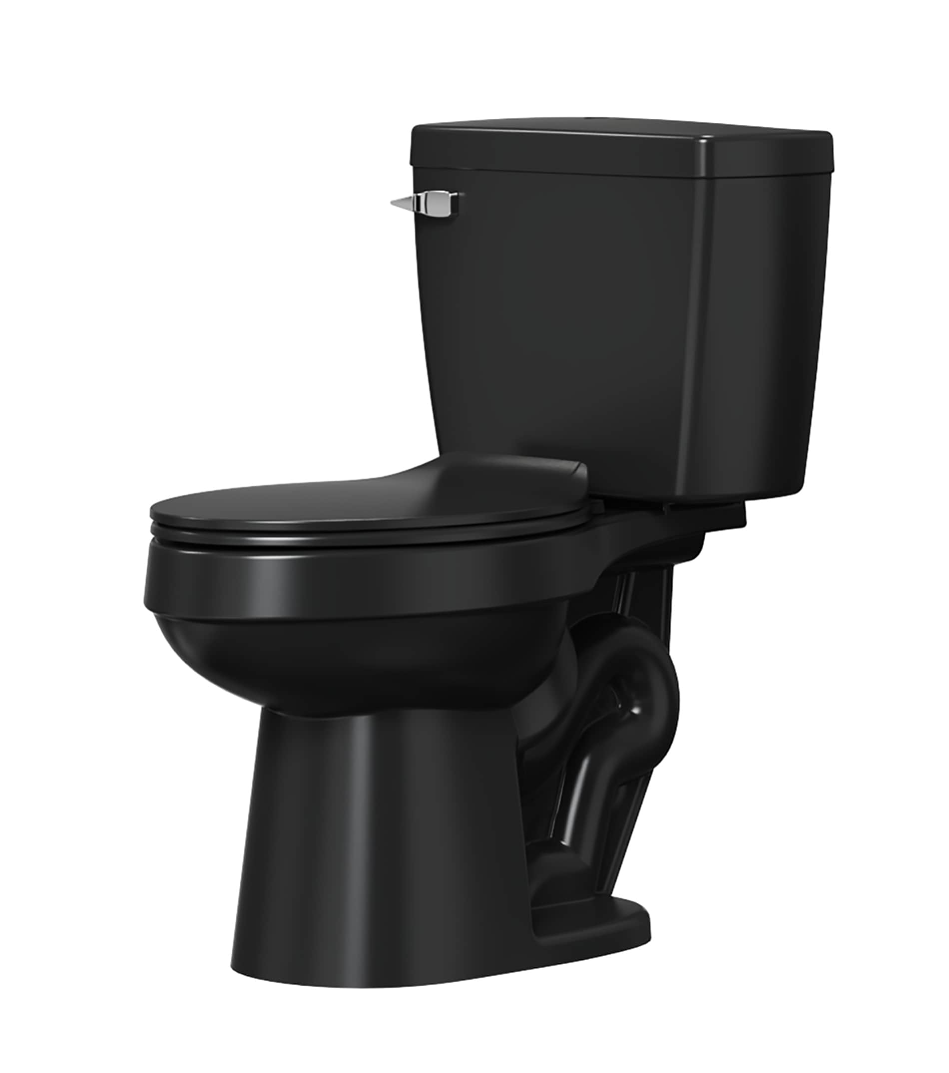 KOHLER Highline Black Elongated Chair Height 2-piece WaterSense