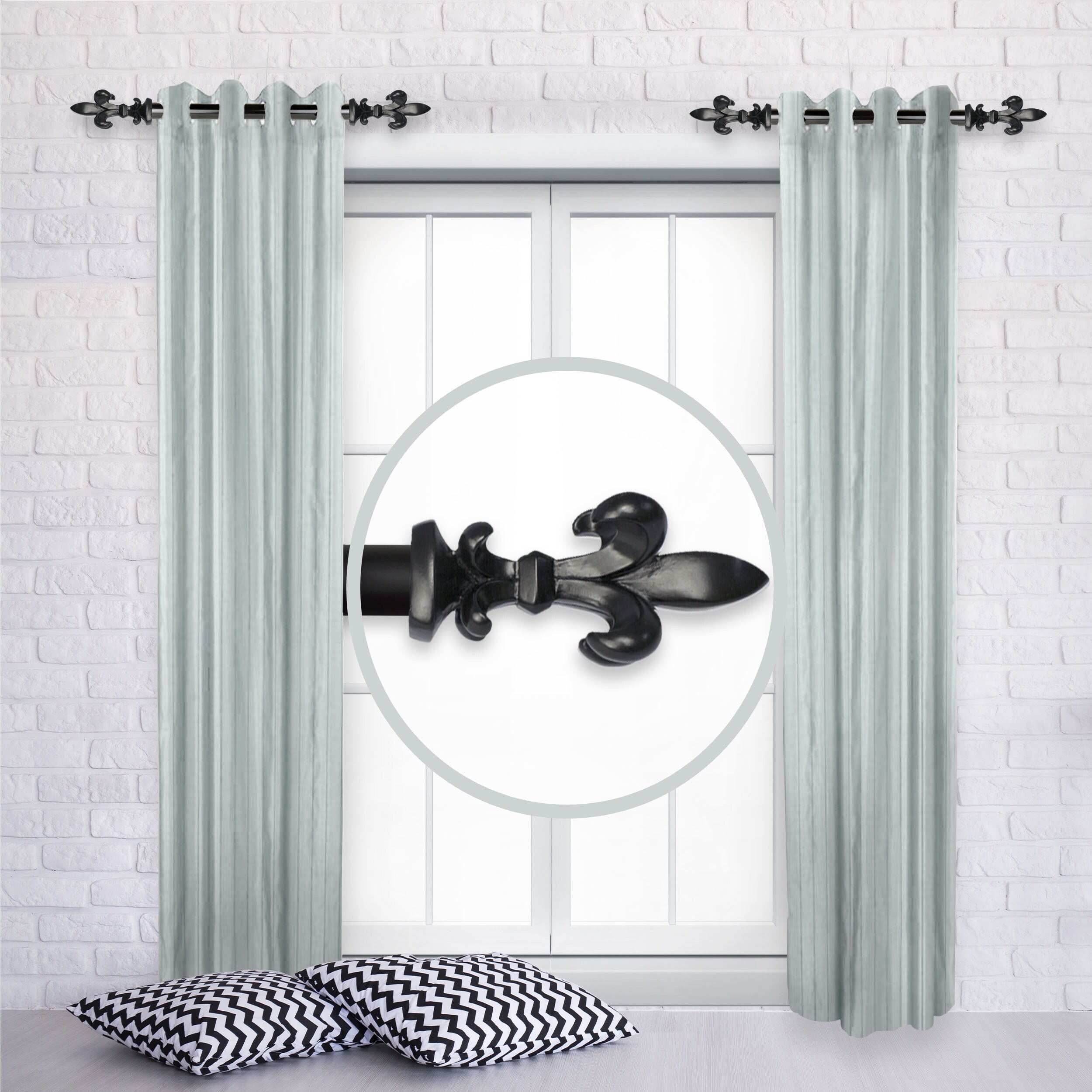 Hart & Harlow LO-SIDE100-45-2 Curtain-Rods - View #4