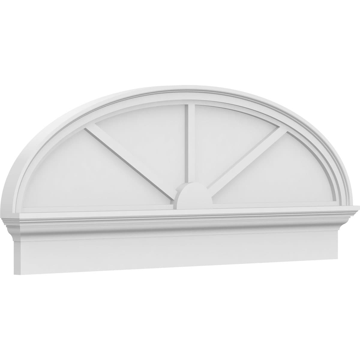 Ekena Millwork PEDPC048X190ELL03 51.5-Inches W x 18.875-Inches L PVC Pediment
