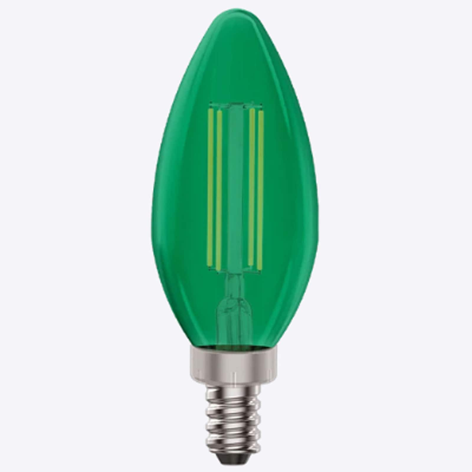 Luxrite 40-Watt EQ B11 Green Candelabra Base (e-12) LED Decorative ...